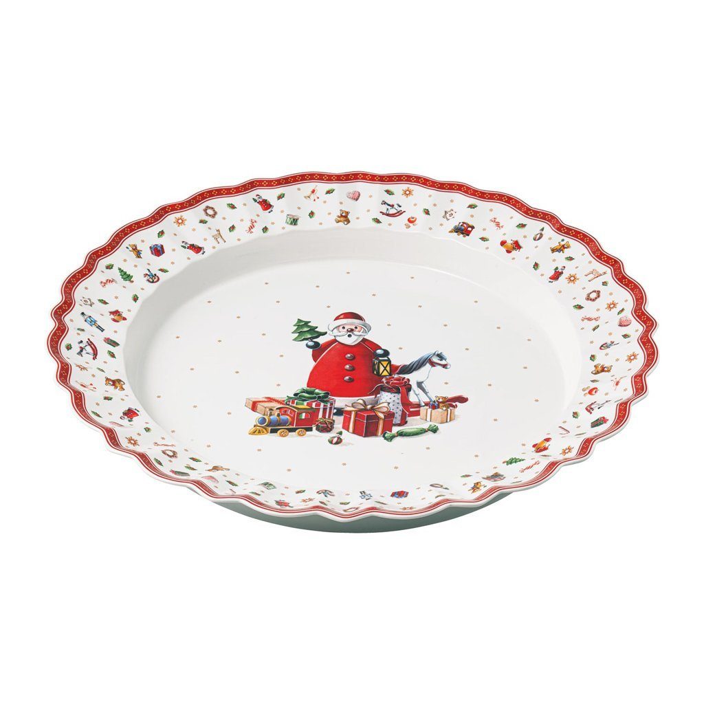 Villeroy & Boch Servierplatte Toy's Delight Servierplatte, bunt/rot/weiß, 45 cm, Porzellan, (1-tlg), Premium Porcelain, 1 Stck, Handw., mikrow.sicher