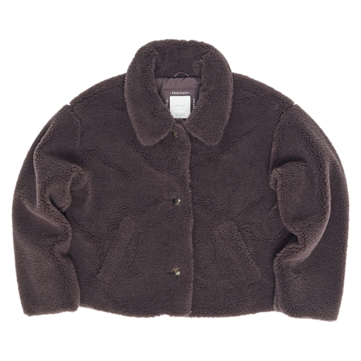 MAZINE Winterjacke Mazine Faux-Fur Button Jacket - Kunstfelljacke