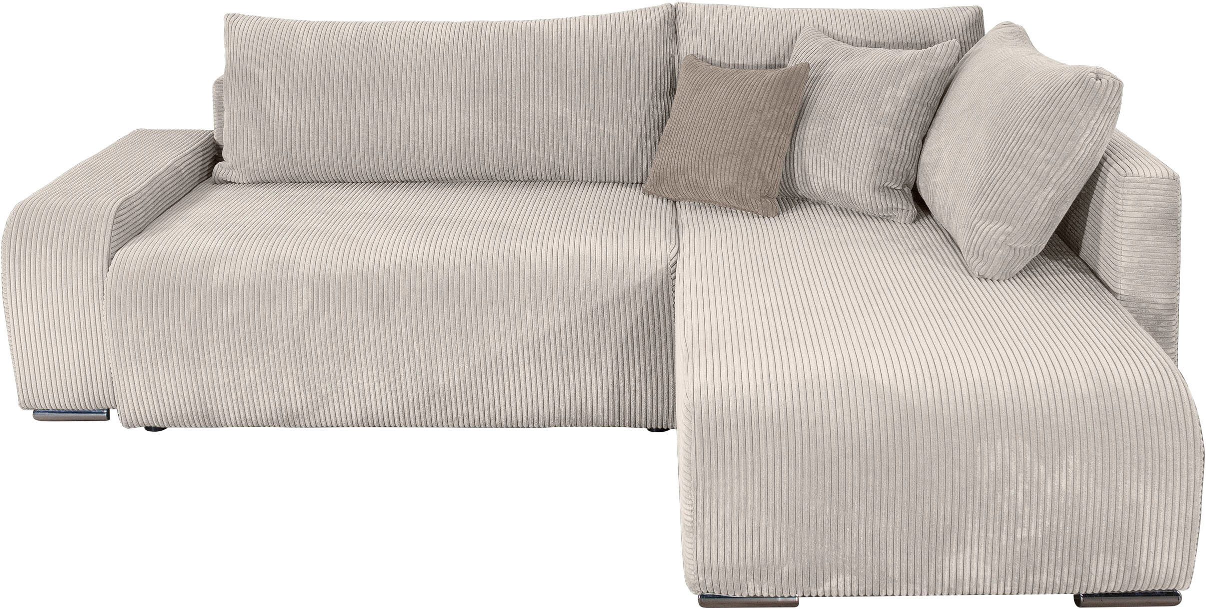 COLLECTION AB Ecksofa Poppy, L-Form, Breite 227 cm mit Schlaffunktion, inkl günstig online kaufen