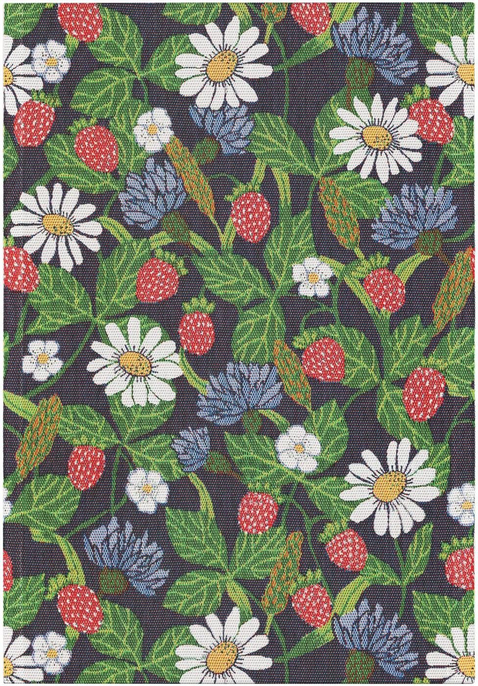 EKELUND MASTER WEAVERS 1692 Geschirrtuch Küchenhandtuch Fragaria 510 35x50 cm, (1-tlg., 1 x Geschirrtuch), Pixel gewebt (6-farbig)