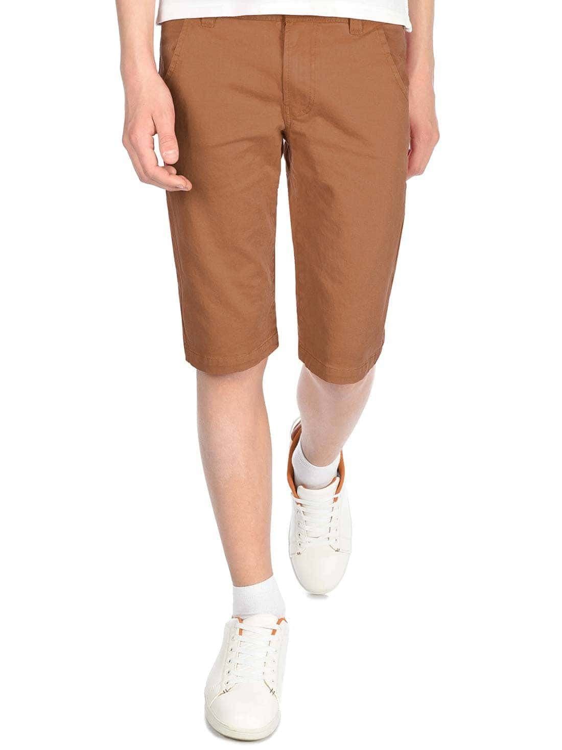 BEZLIT Chinoshorts Kinder Jungen Chino (1-tlg) mit Braun Shorts Bund elastischem