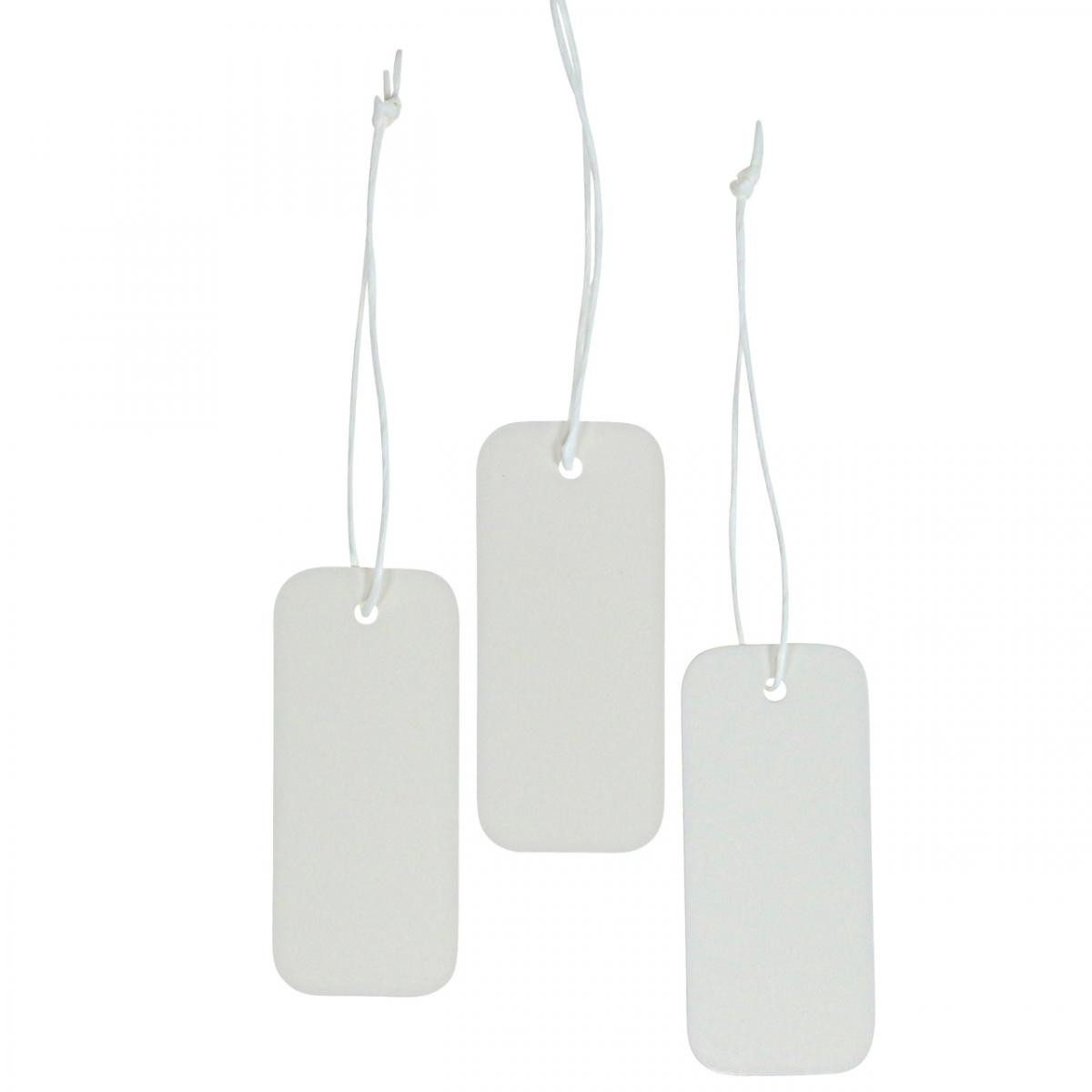 Viana Grußkarten Weiße Geschenkanhänger Papier 100 Stück 8x3,5cm Etiketten