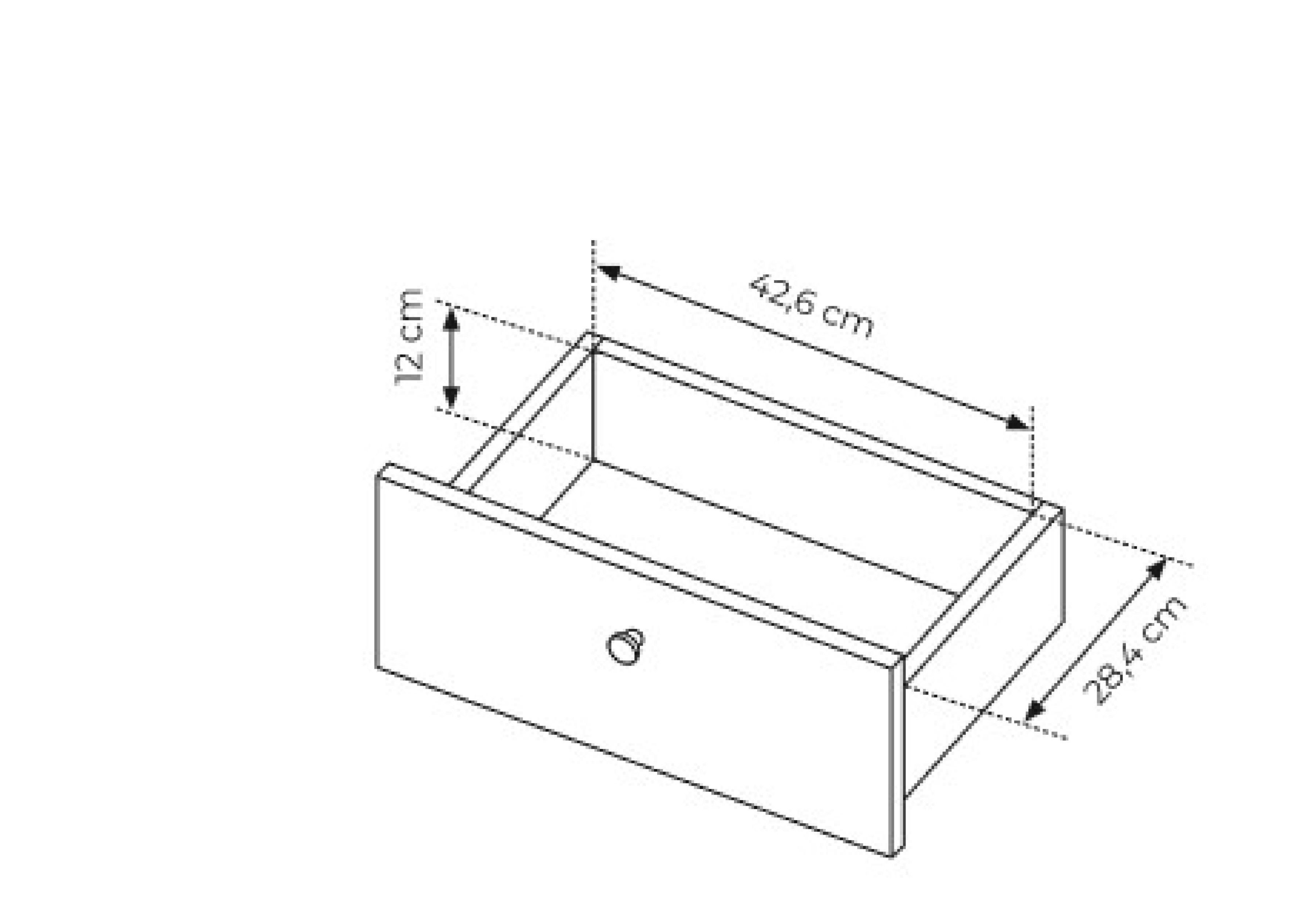 x in Schubladenschrank x H81,4 Eiche/Fischgräten, Metallfüße EU 107D3S cm, made Kommode SCANDINAWA B107 hochwertig, Furnix T39,5