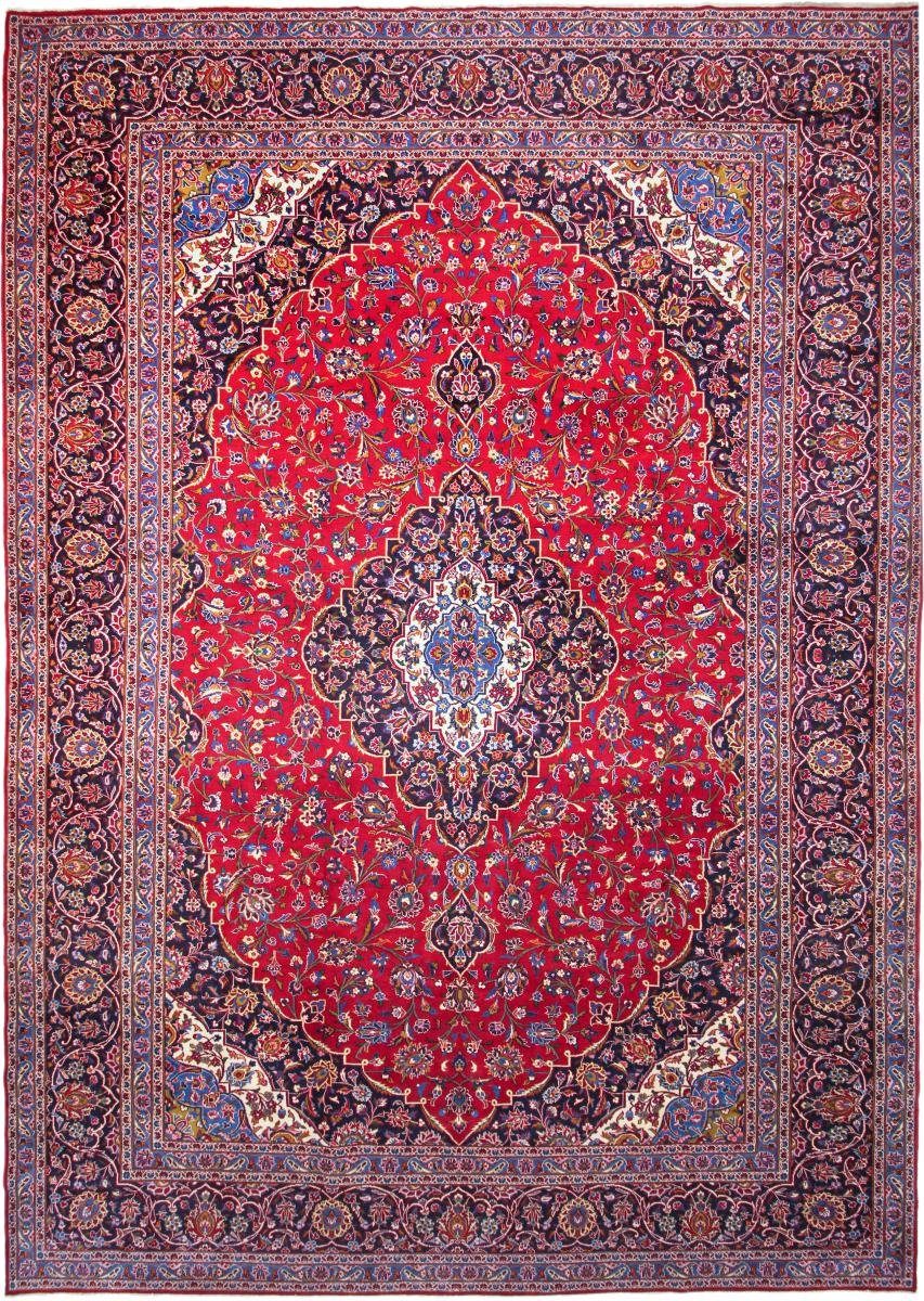 Orientteppich Keshan 346x462 Handgeknüpfter Orientteppich / Perserteppich, Nain Trading, rechteckig, Höhe: 12 mm | Kurzflor-Teppiche