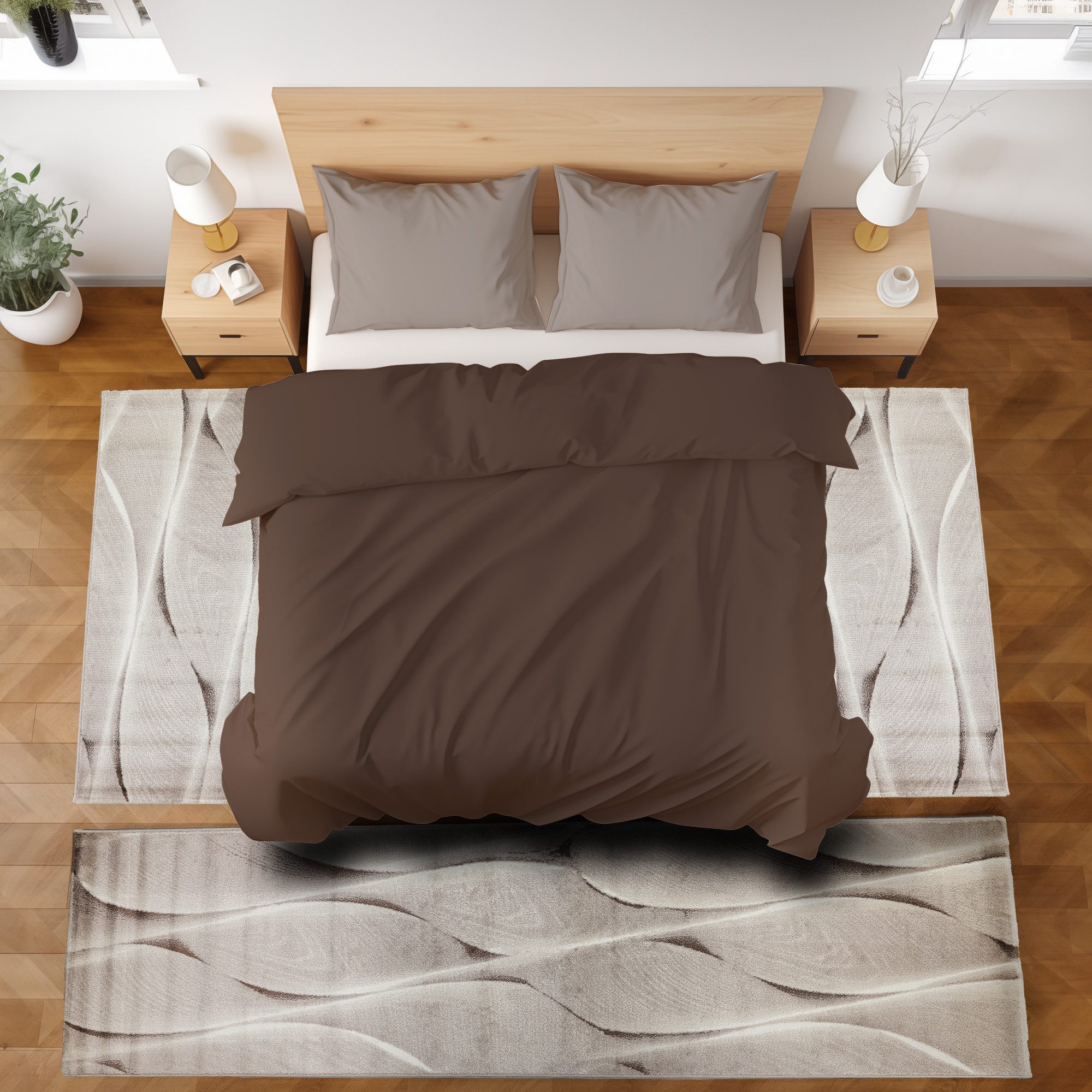 SIMPEX24 Kurzflor-Bettumrandung Ombre Design, Höhe 12 günstig online kaufen