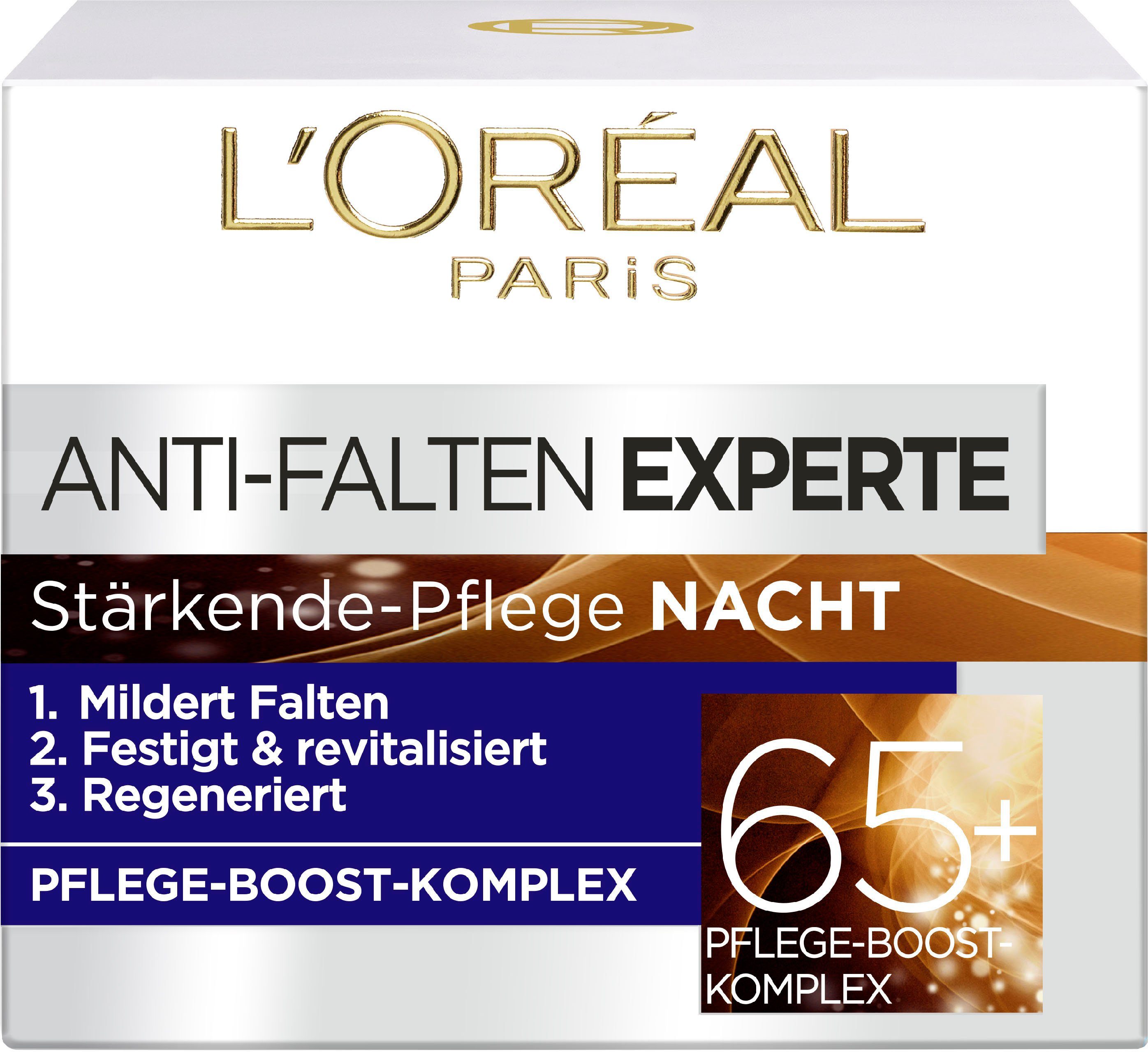 L'ORÉAL PARIS Anti-Aging-Creme Anti-Falten Experte Feuchtigkeitspflege Nacht Haut für 65