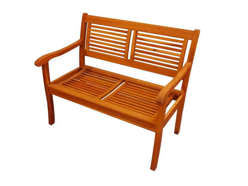 SAM® Gartenbank »Sunny«, Akazie Massivholz, geölt, 2-Sitzer im Landhausstil, ergonomisch geschwungen, mit Rücken- und Armlehne