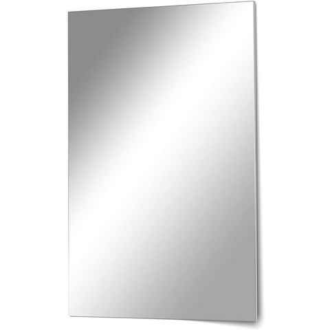 Deko-Werk 24 Wandspiegel Kristallspiegel rahmenlos ohne Facette unterschiedliche Größen Mirror, Mirror, geeignet für kleinen, schmalen Flur.