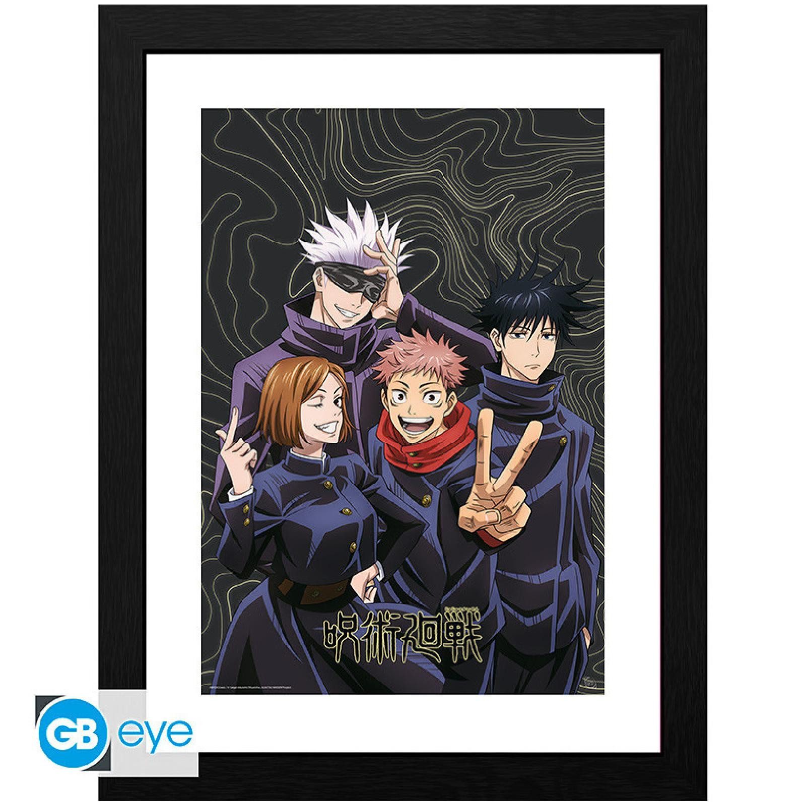 ABYstyle Poster JUJUTSU KAISEN - Framed print "Team picture" (30x40)