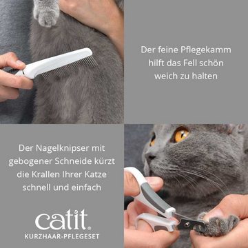 Catit Fellbürste Kurzhaar-Pflegeset, (1-tlg)