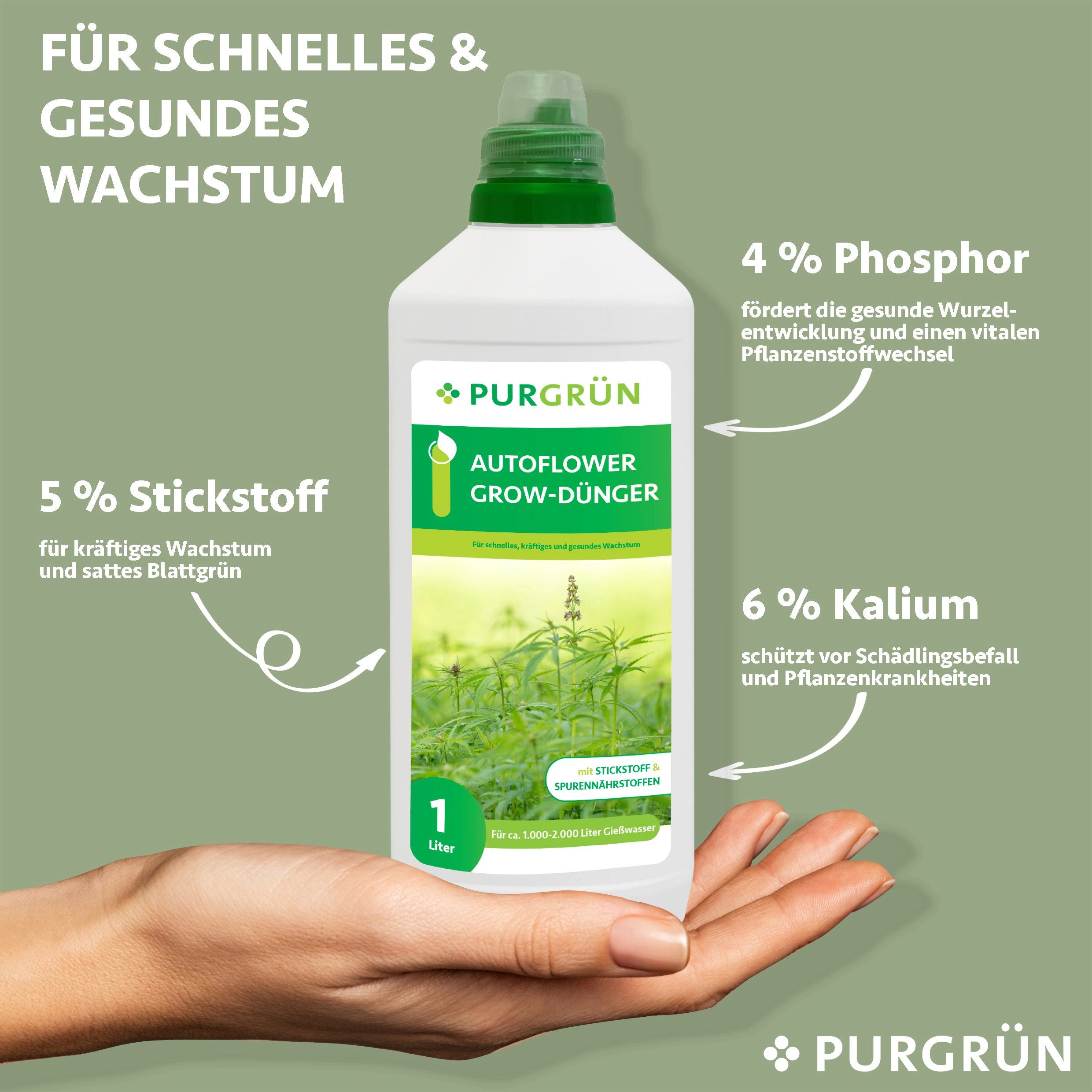 Purgrün Pflanzendünger Purgrün Autoflower Grow Dünger, günstig online kaufen
