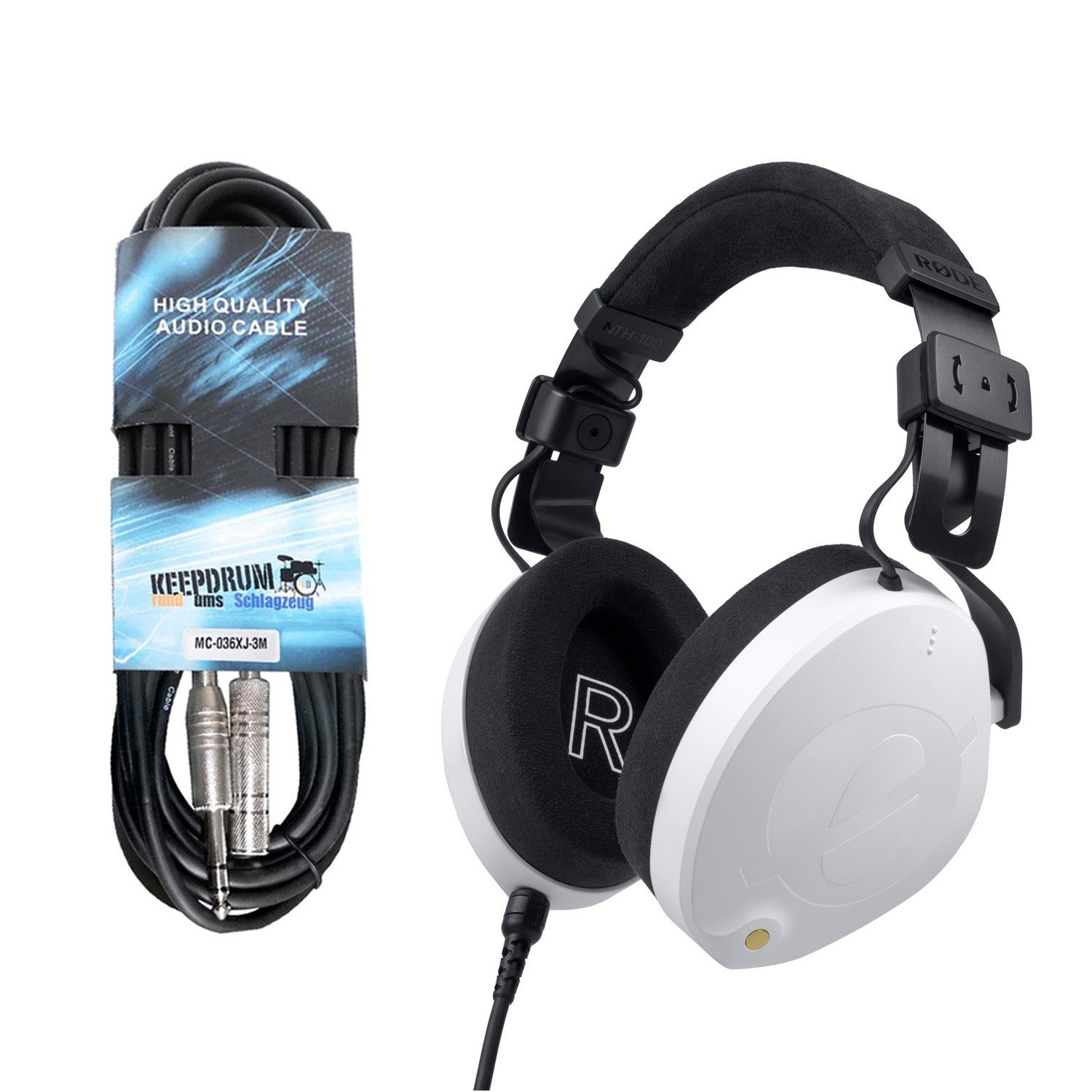 Rode NTH-100 Studio-Kopfhörer Weiss mit Kabel Kopfhörer