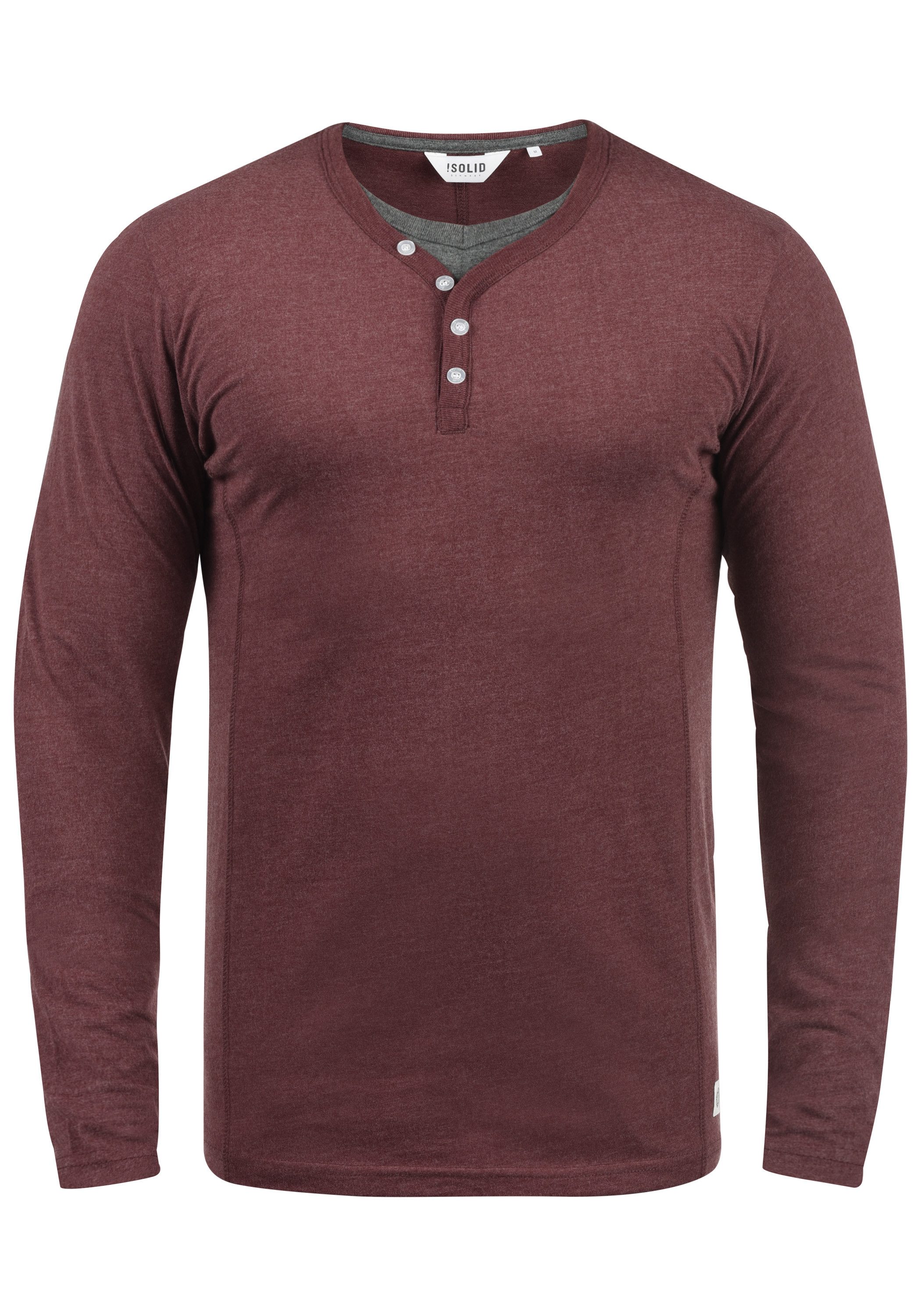 !Solid Langarmshirt SDDoriano Longsleeve im Double-Layer günstig online kaufen
