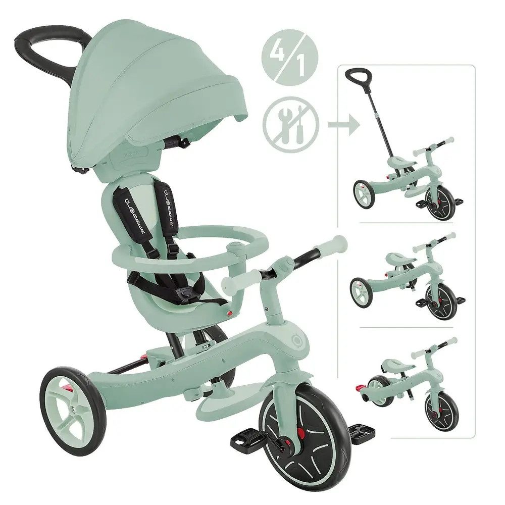 Globber Dreirad GLOBBER EXPLORER TRIKE 4in1 EC pistazie