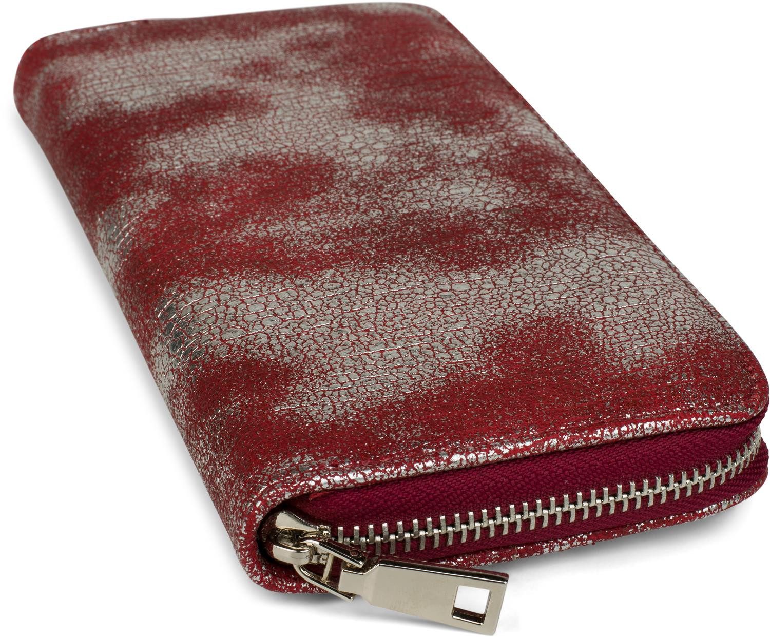 styleBREAKER Geldbörse Geldbörse genarbt Antik Metallic (1-tlg)