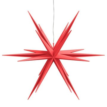 vidaXL Christbaumschmuck LED-Weihnachtsstern Faltbar Rot 100 cm (1-tlg)