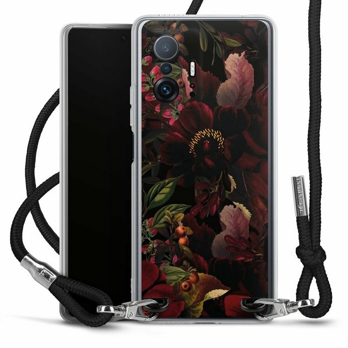 DeinDesign Handyhülle Utart Blumen Wiese Dunkle Blumenwiese Xiaomi 11T 5G Handykette Hülle mit Band Case zum Umhängen
