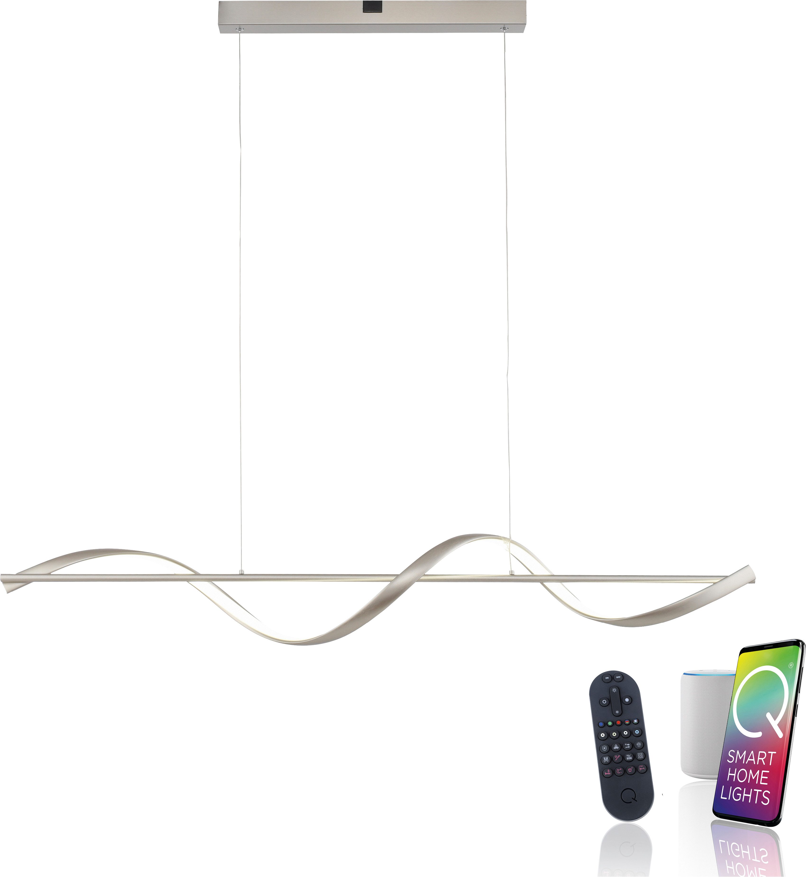 Neuhaus Q SMART HOME LIGHTS LED Pendelleuchte Q-SWING, Smart Home, LED fest integriert, warmweiß - kaltweiß