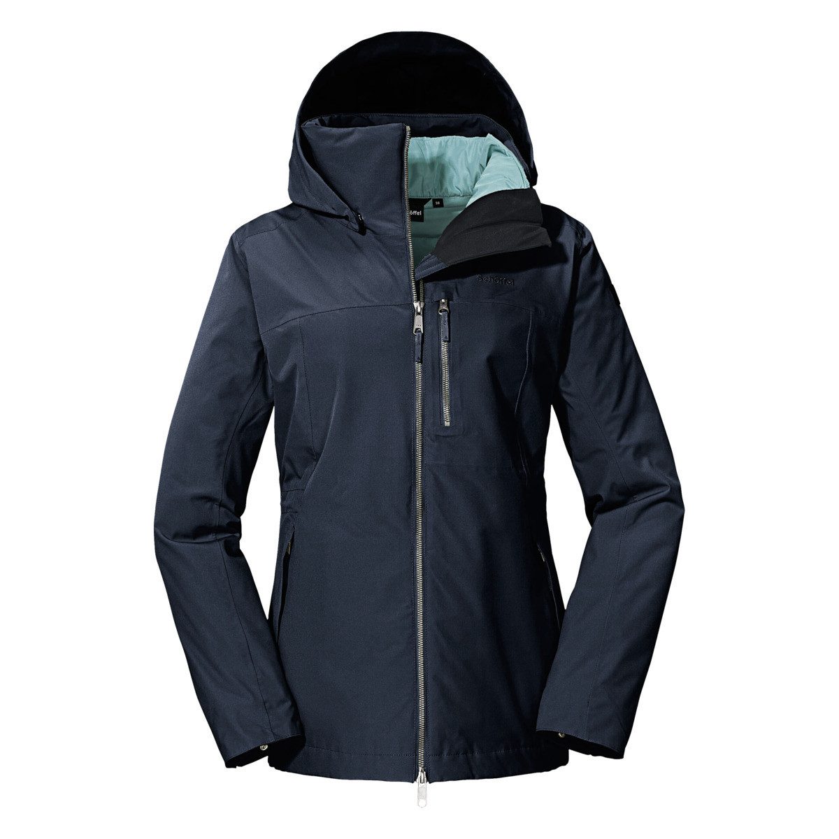 Schöffel 3-in-1-Funktionsjacke Krakau Damen Funktionsjacke, Windjacke, Winterjacke, Regenjacke, Anorak
