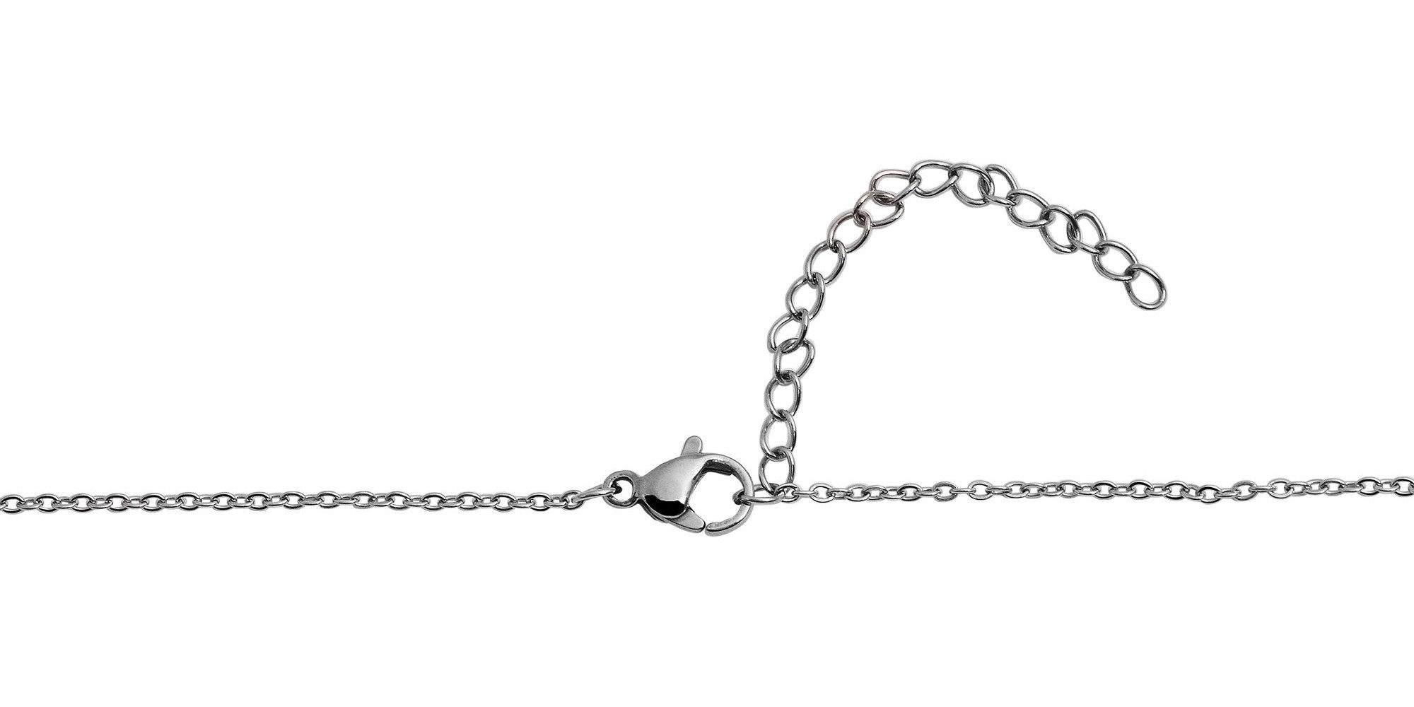 Kette ohne Anhänger Halskette – Ankerkette aus Edelstahl 43 cm