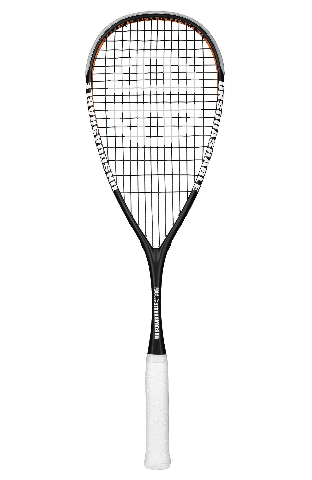 Unsquashable Squashschläger James Willstrop Hero (130g/grifflastig) 2024 schwarz/orange - besaitet