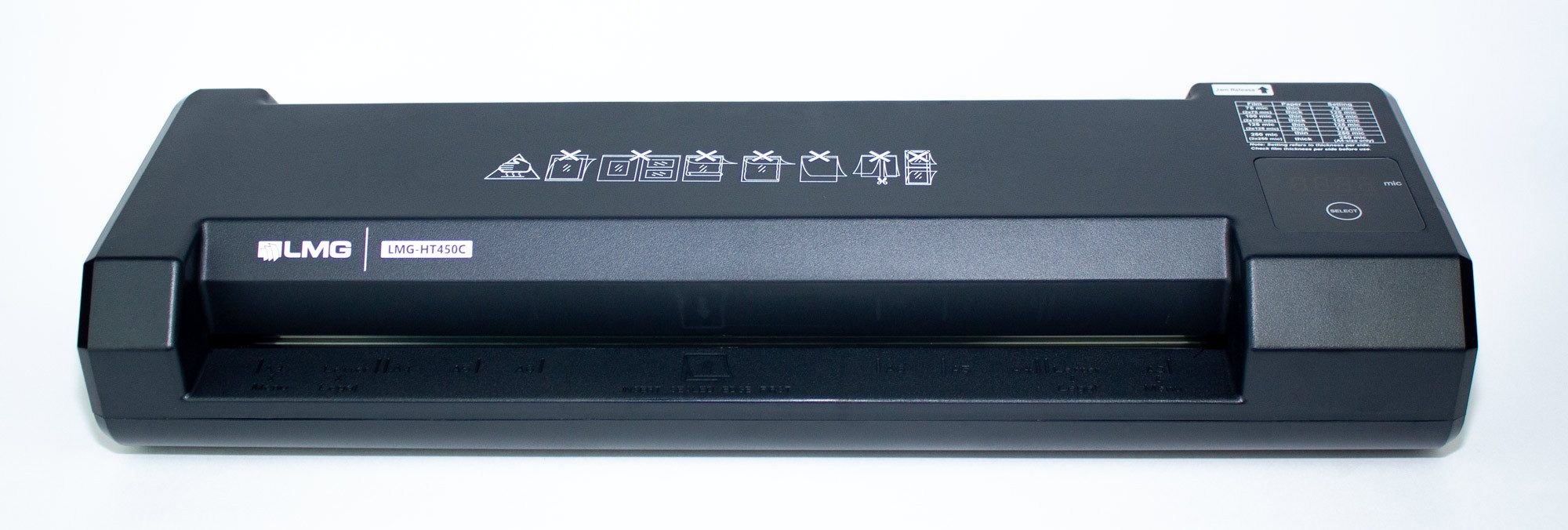 LMG Germany Laminiergerät Laminiergerät bis A3, LED Display Touch, Aufwärmzeit 40 Sek., LED-Touchpanel, schnelles Aufheizen, flüsterleise, Papierstau-Release