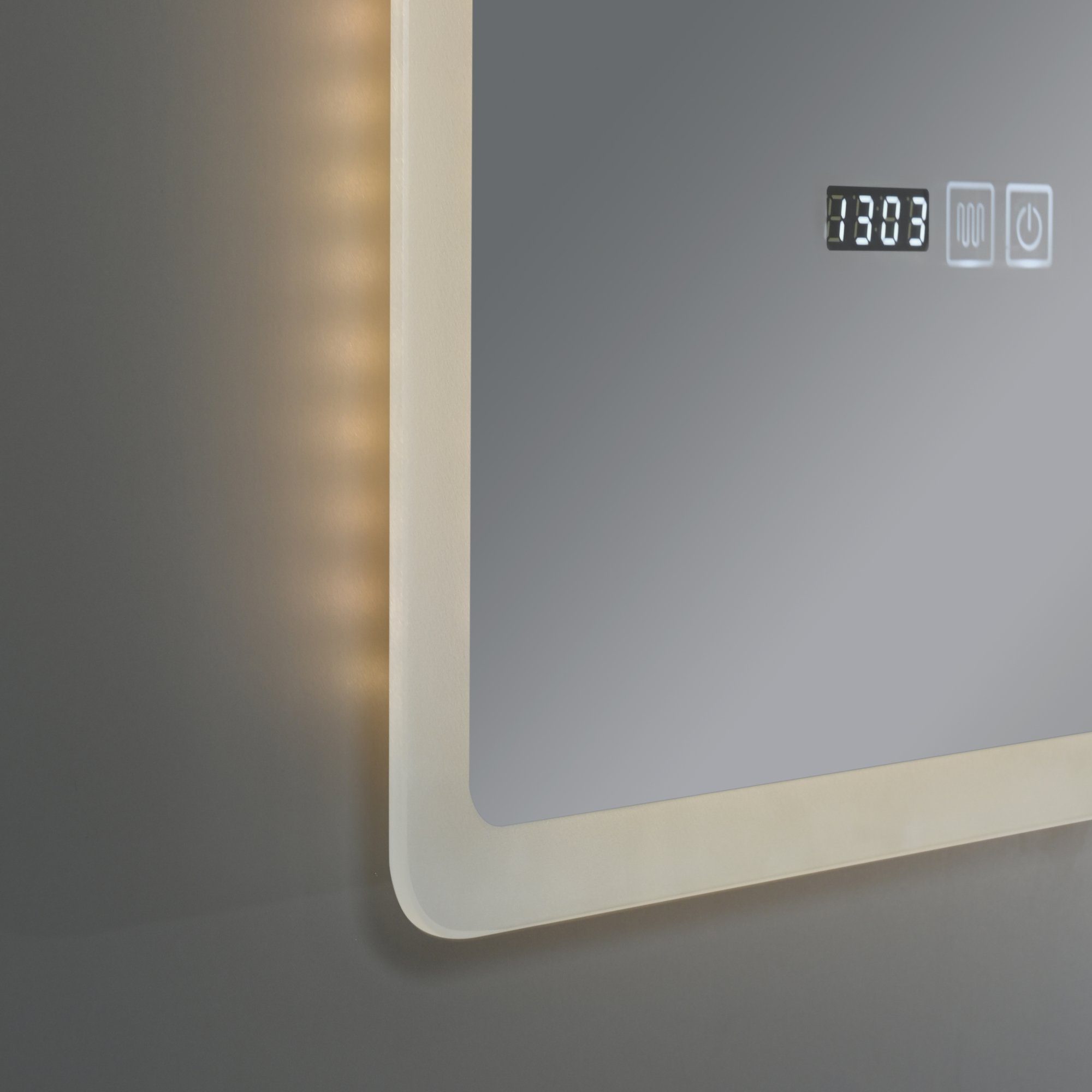 pro.tec Badspiegel, »Racale« LEDs Aluminiumrahmen 70 120 x cm 50 mit Weiß