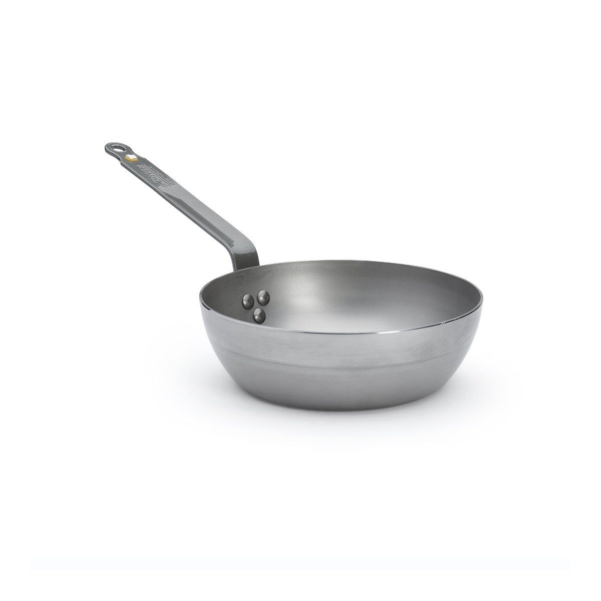 de Buyer Bratpfanne Mineral B, tiefe Bauernpfanne 24 cm - Eisen mit Bienenwachsbeschichtung -