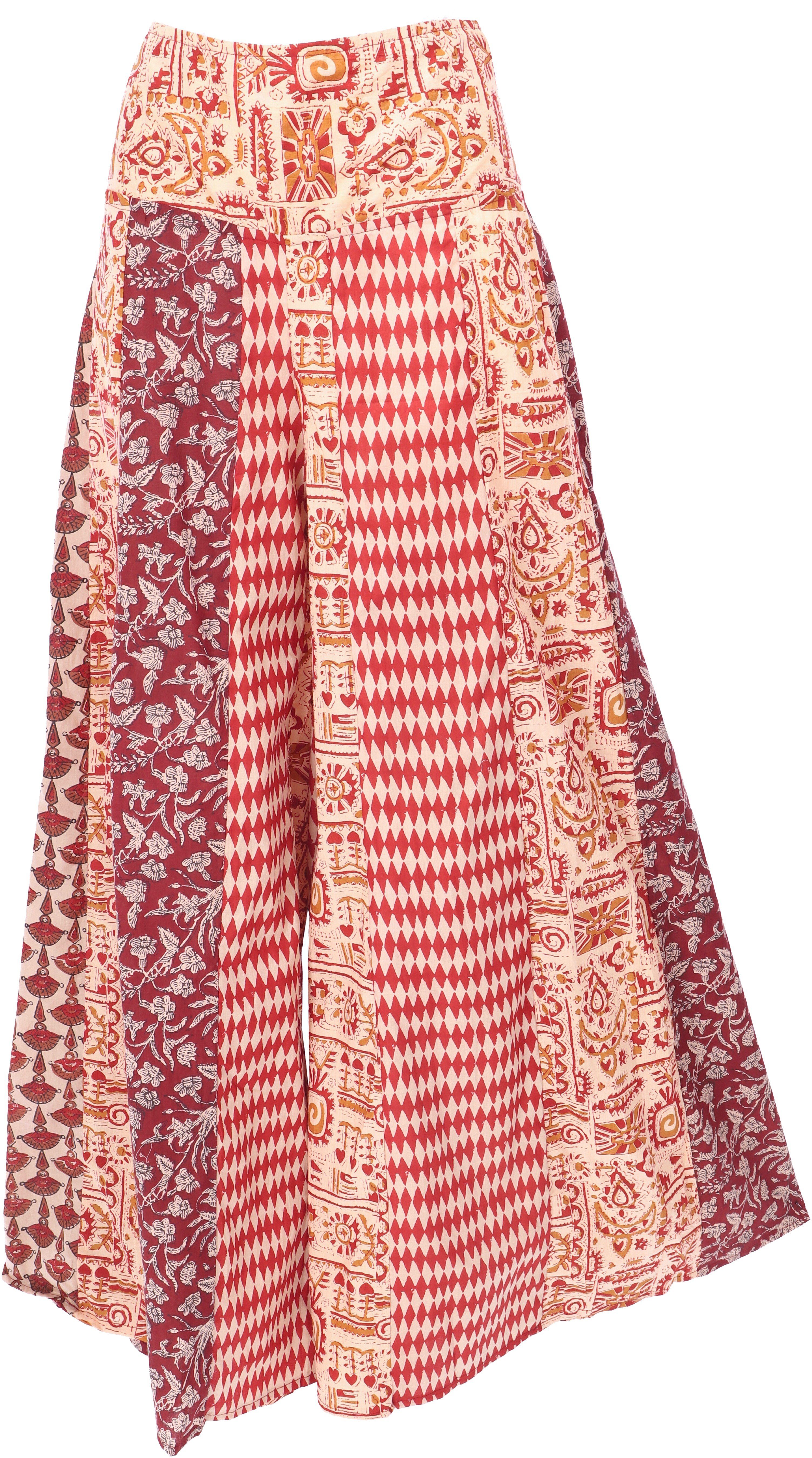 Guru-Shop Relaxhose Patchwork Palazzohose, Hippie chic günstig online kaufen