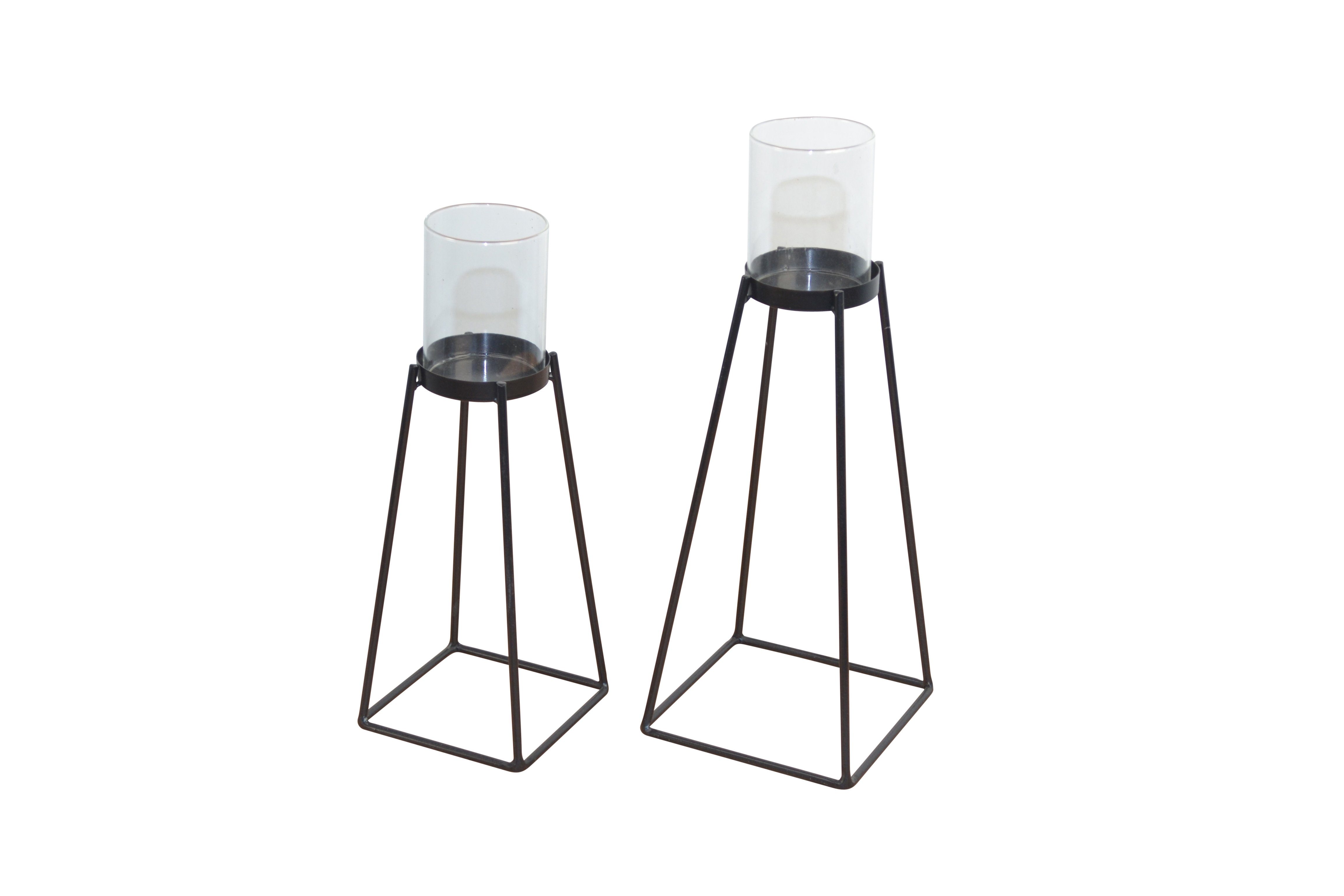 moebel-direkt-online Kerzenständer 2teiliges Set (Höhe 31 cm und Höhe 26 cm, 2teiliges Set), aus Metall – Bild 4 von 5