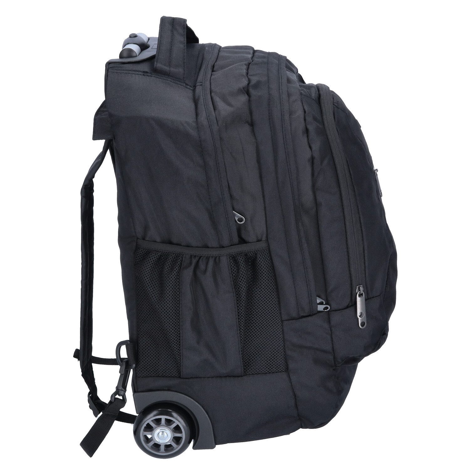 TheTrueC Koffer TheTrueC Rucksack Trolley Black, 2 Rollen Rollen