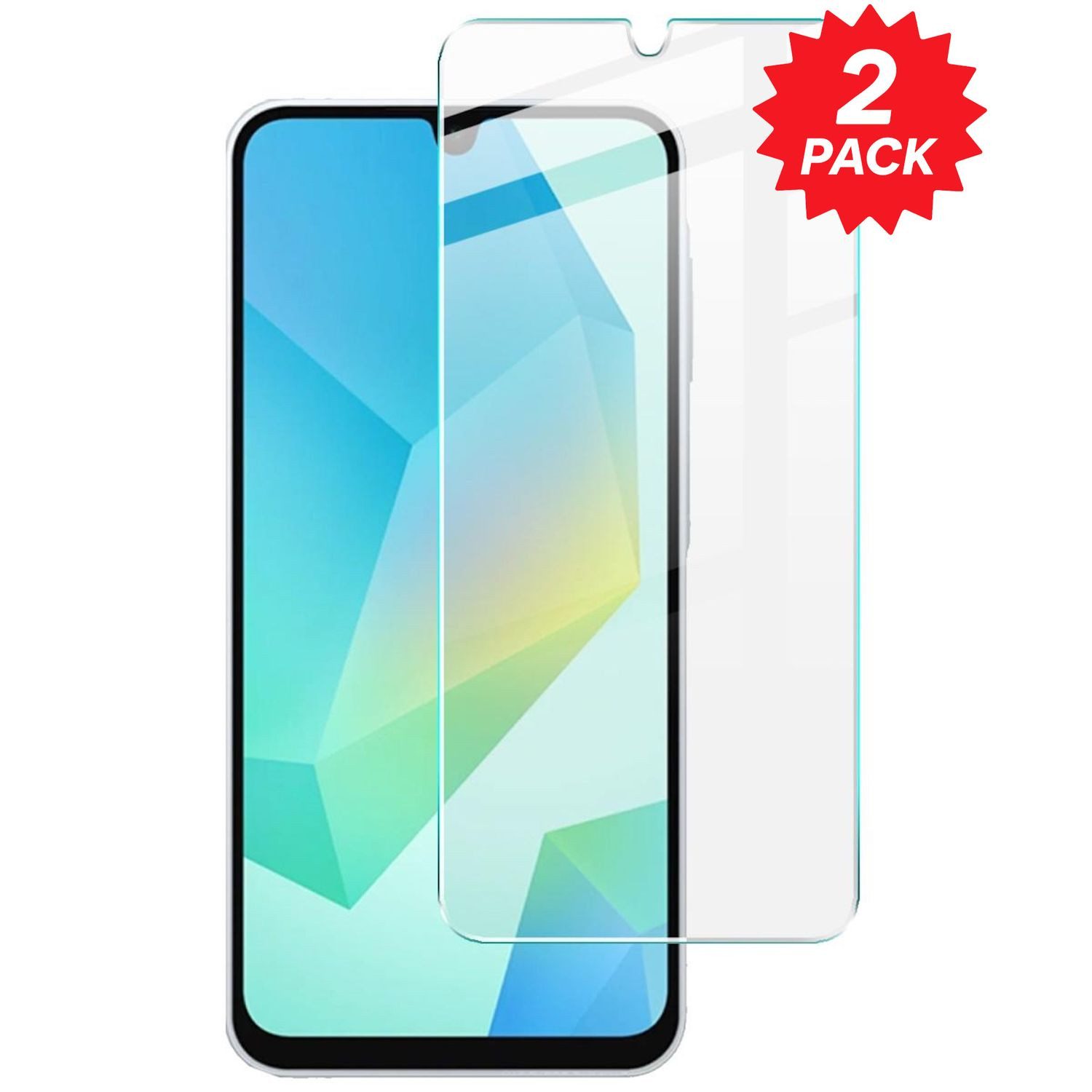 Wigento Handyhülle Für Samsung Galaxy A17 5G / 4G 2x 2.5D 9H Hart Glas Display Schutz, Spar Set 0,26mm 9H 2.5D Hart Glas Folie, hoher Schutz