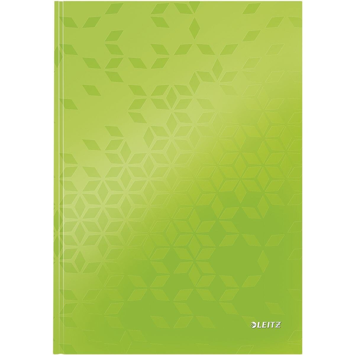 LEITZ Notizbuch WOW, mit umrahmter Linierung mit Betreff- und Datumsbereich grün metallic