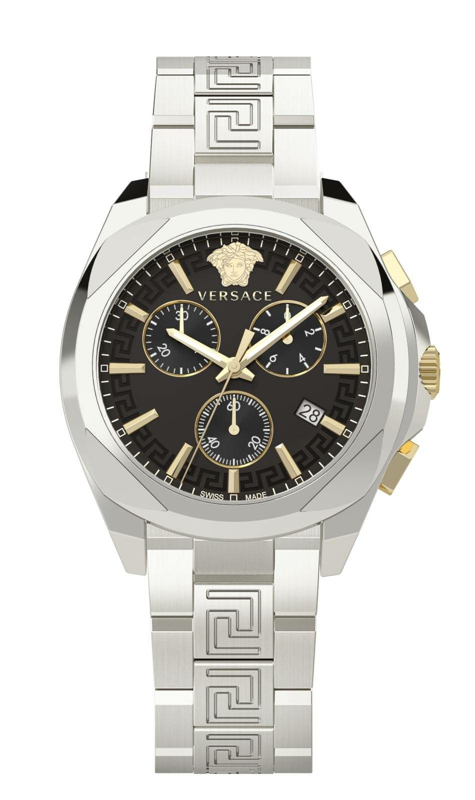 Versace Chronograph Chronograph für Damen, (1-tlg., Armbanduhr)
