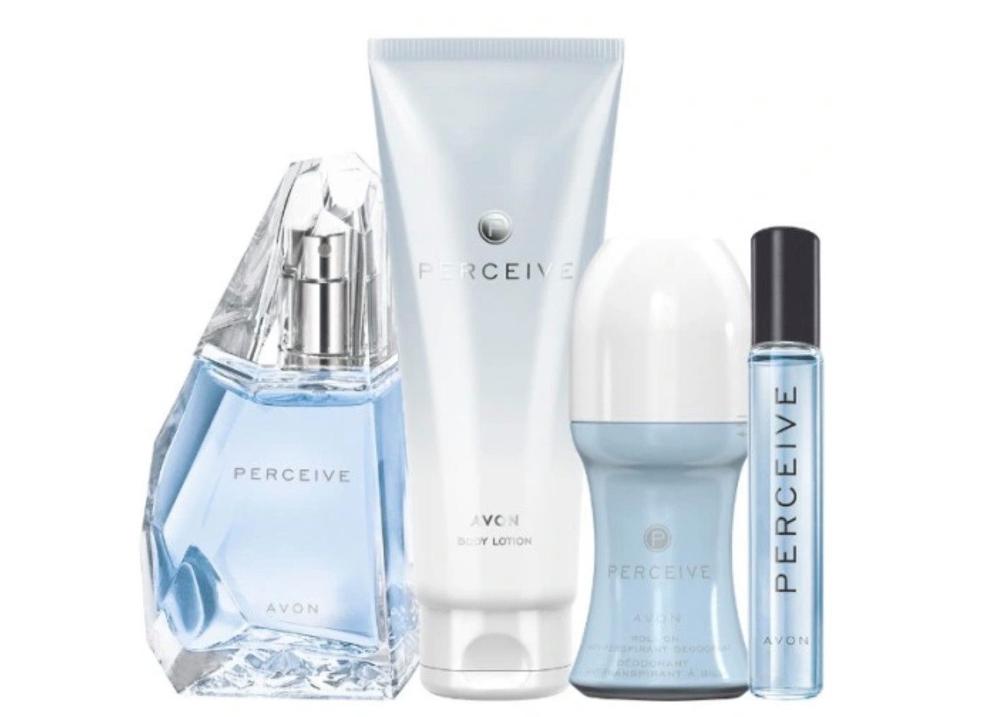 Eau de Parfum Perceive Spray 100ml Körperlotion Taschenspray Deoroller Geschenkset