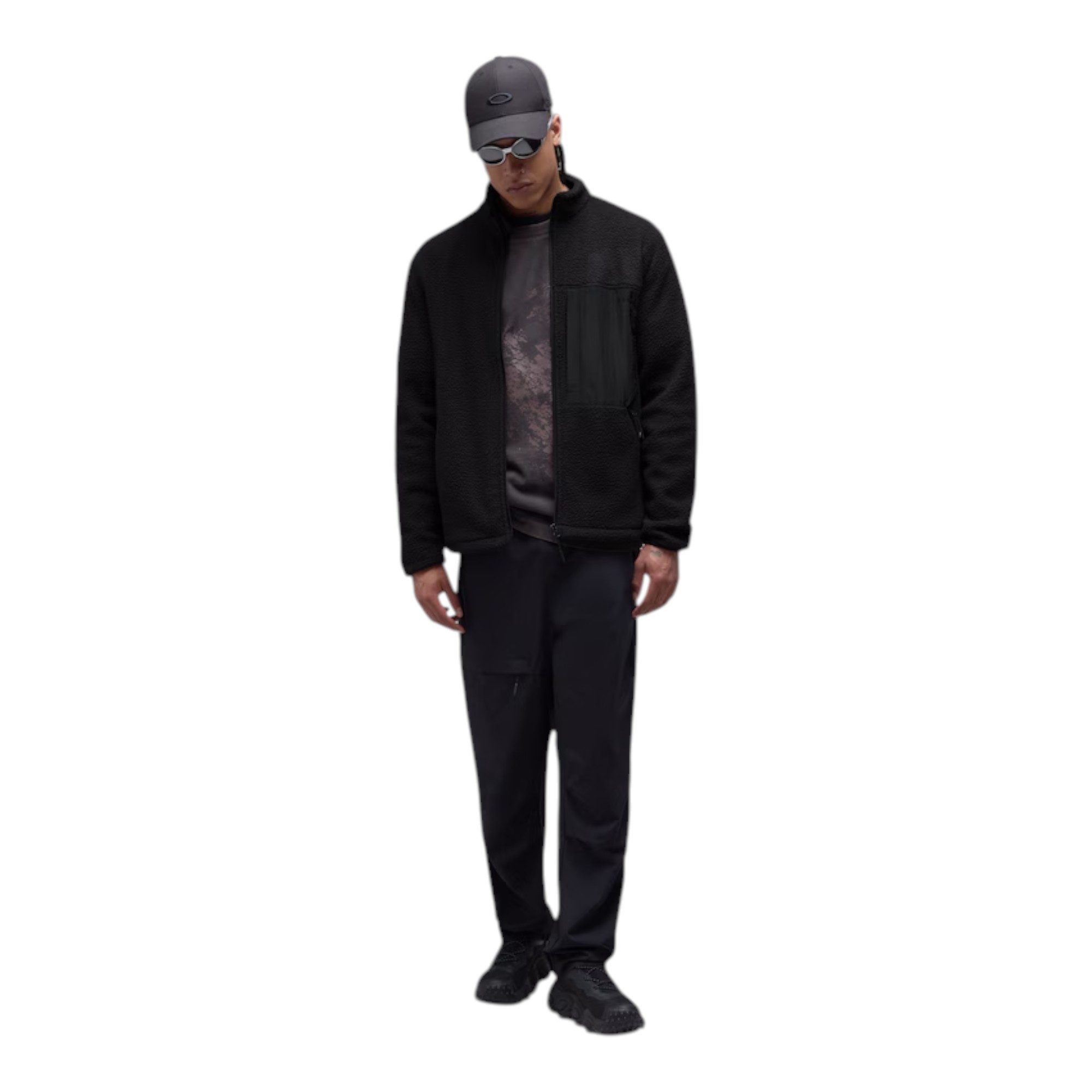 Oakley Fleecejacke Strickjacke Snowdrift Mountain Fire Sherpa schwarz Herren