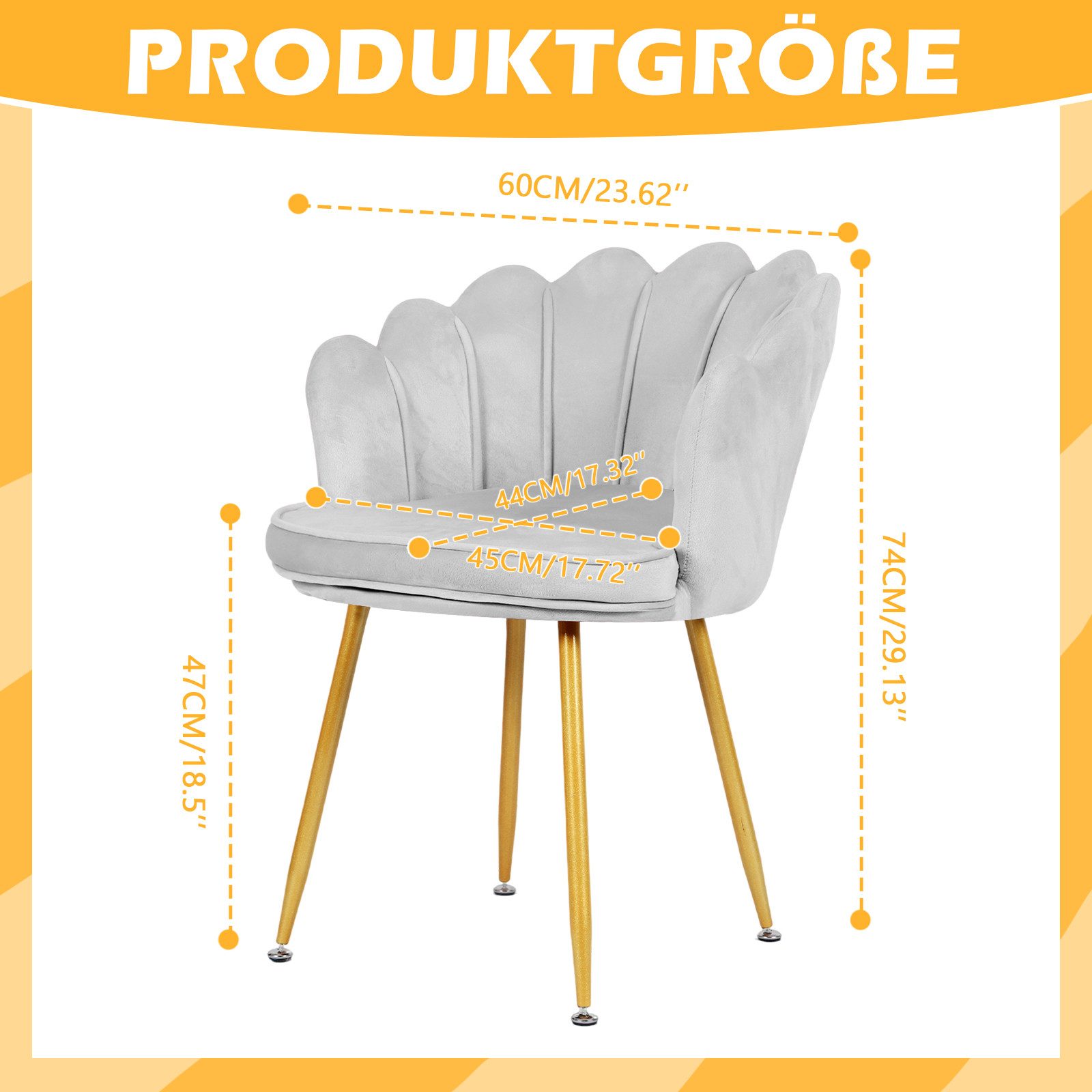 TWSOUL Loungesessel Sessel Weicher Samt Armlehnstuhl Relaxsessel Polsterstu günstig online kaufen