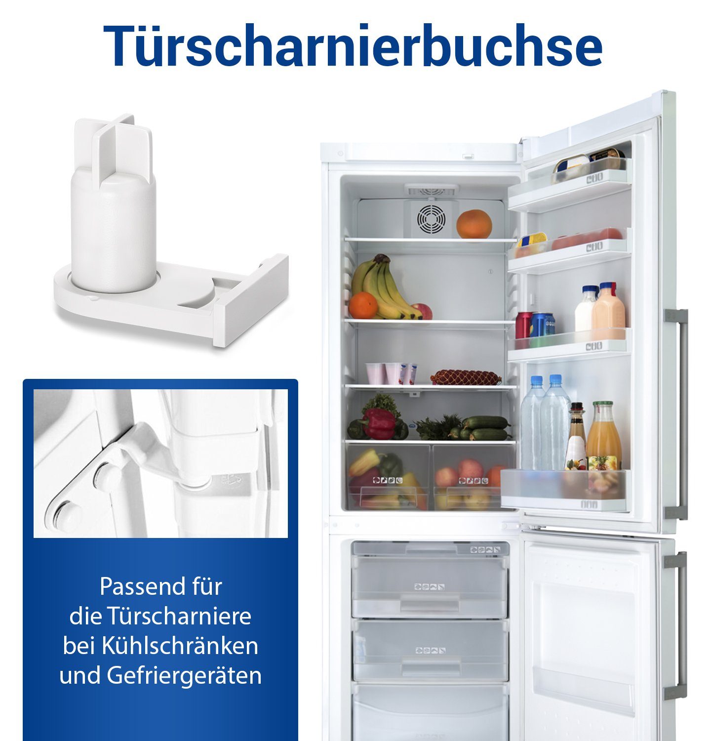 VIOKS Montagezubehör Kühlschrank Türscharnierbuchse Ersatz für günstig online kaufen