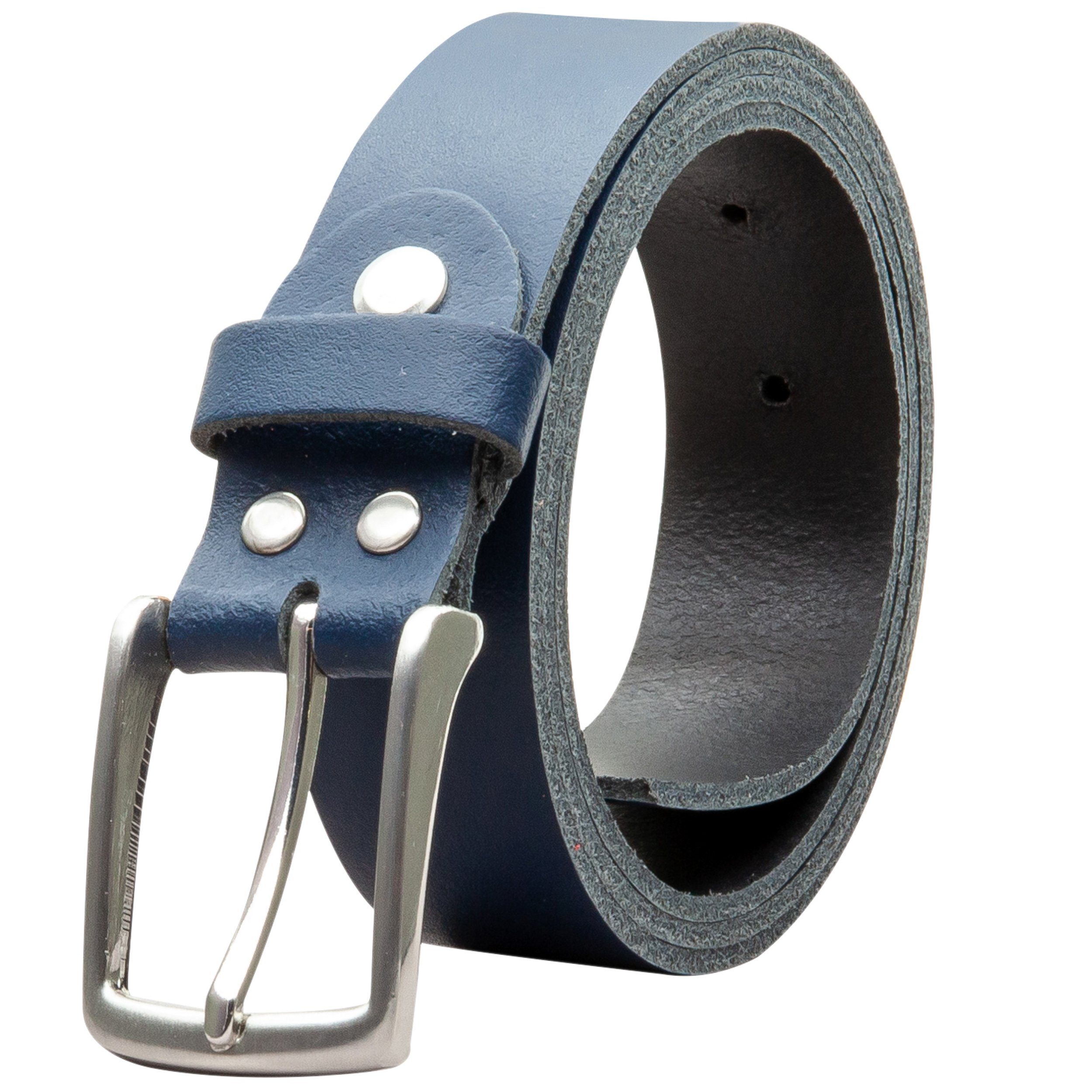 COLOGNEBELT Ledergürtel OM311-SL-Dunkelblau MADE IN GERMANY, Dunkelblau Kür günstig online kaufen