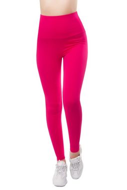 Bongual Highwaist Leggings Baumwollmix mit breitem Bündchen