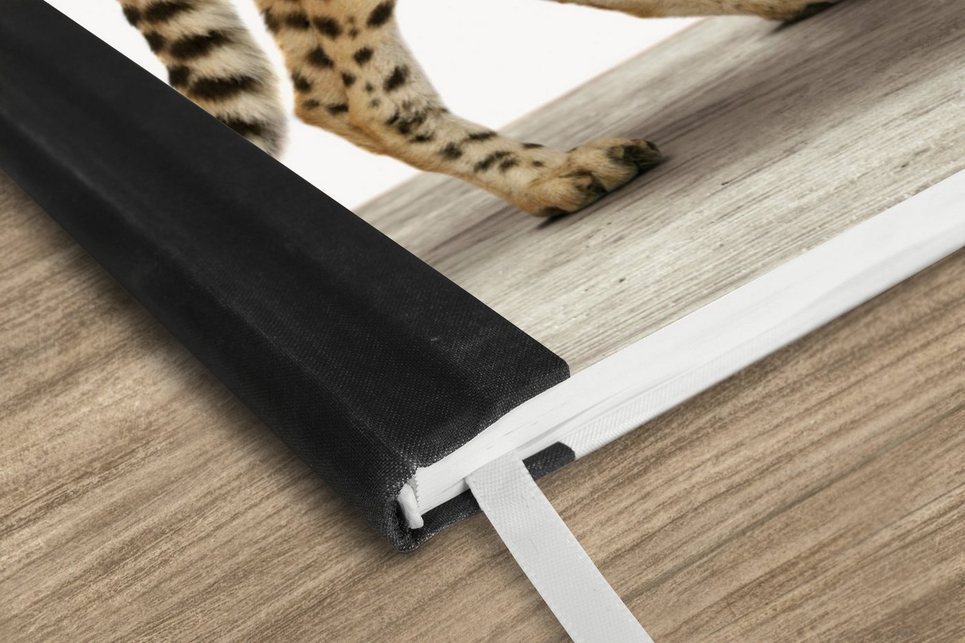 Thumbnail - MuchoWow Notizbuch Leopard - Tiere - Weißer Hintergrund - Kinder - Jungen - Mädchen, Notebook, Notizblock a5, Tagebuch, ...