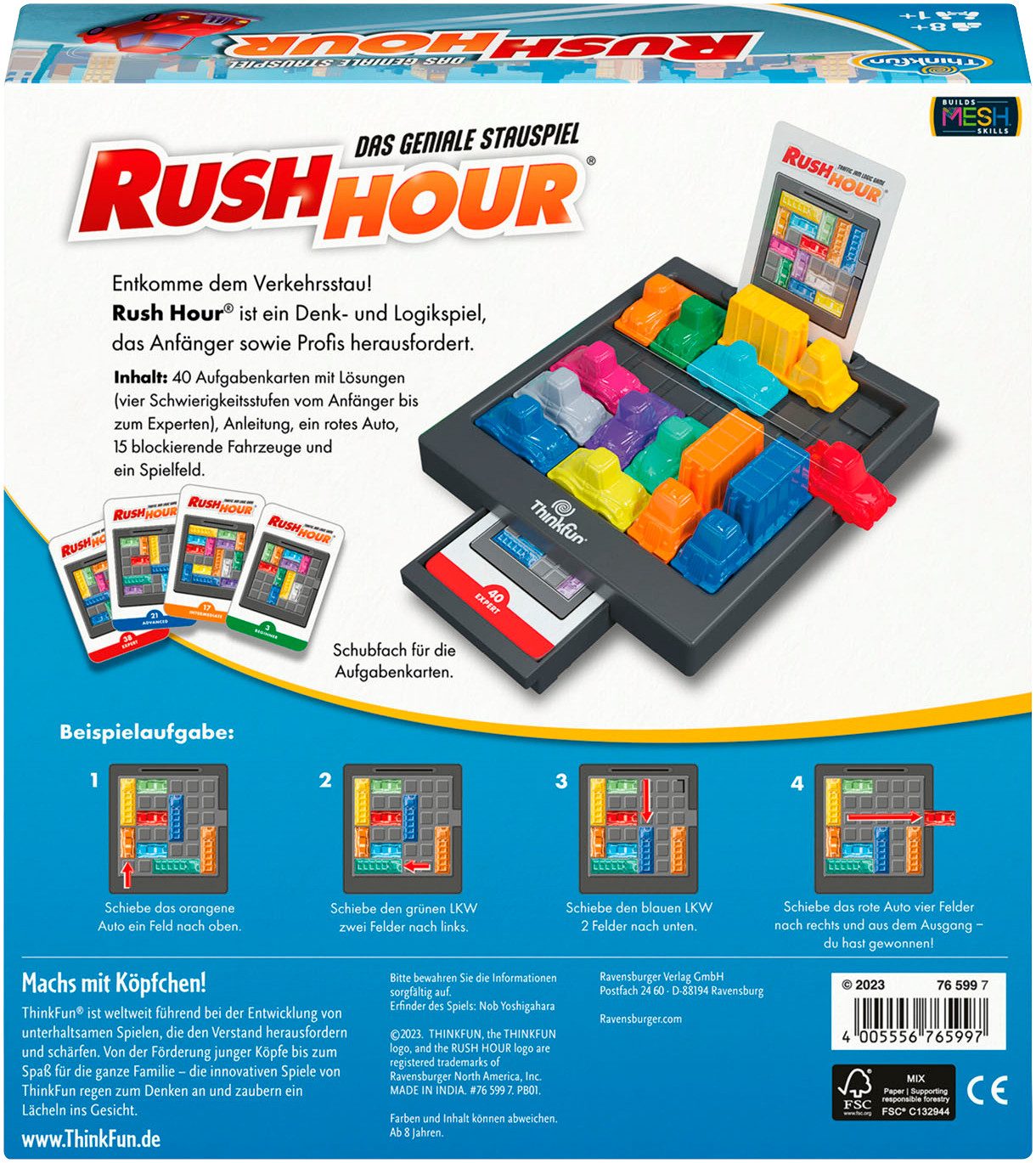 Thinkfun® Spiel Rush Hour®, Made in Europe
