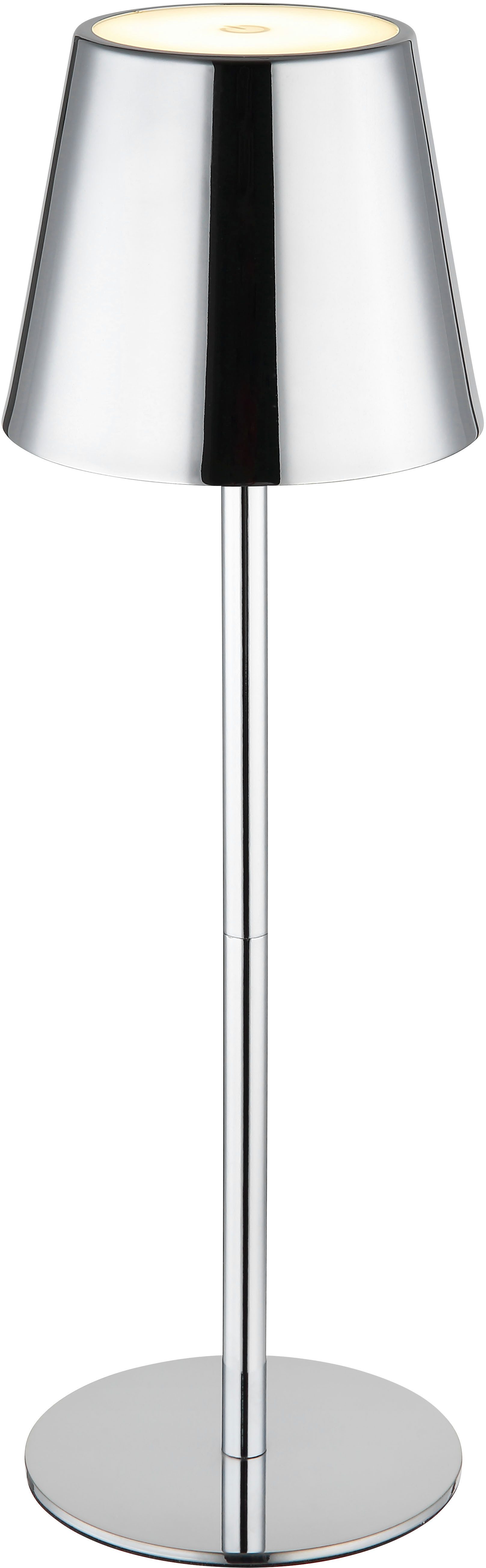 OTTO home LED Tischleuchte Alennia Akkuleuchte inkl. Flaschenaufsatz, Memoryfunktion, LED fest integriert, warmweiß - kaltweiß, stufenloser Touchdimmer, Farben  – Bild 5 von 5