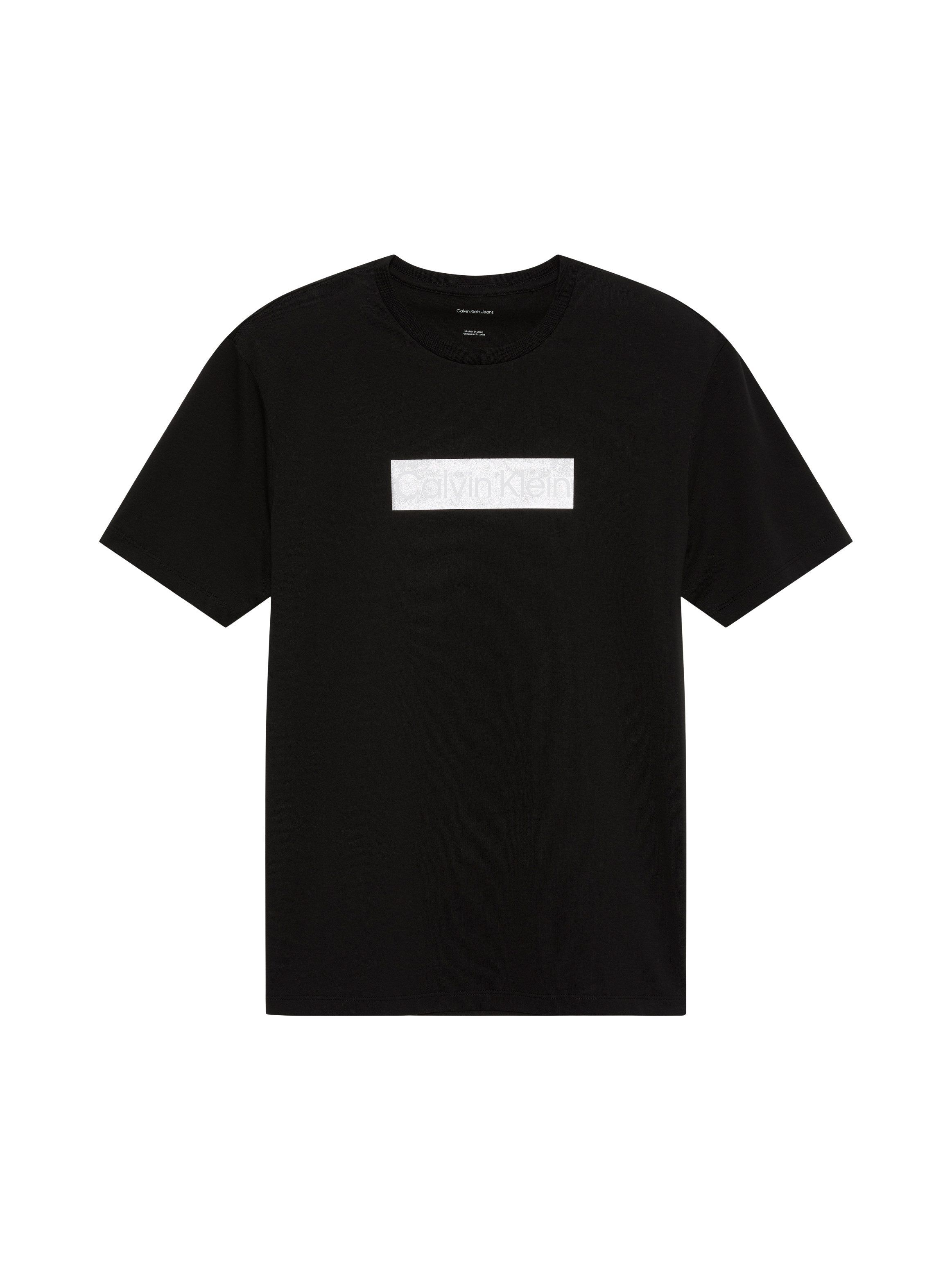 Calvin Klein Jeans T-Shirt Reine Baumwolle, Regular Fit, Glanzdruck – Bild 5 von 5