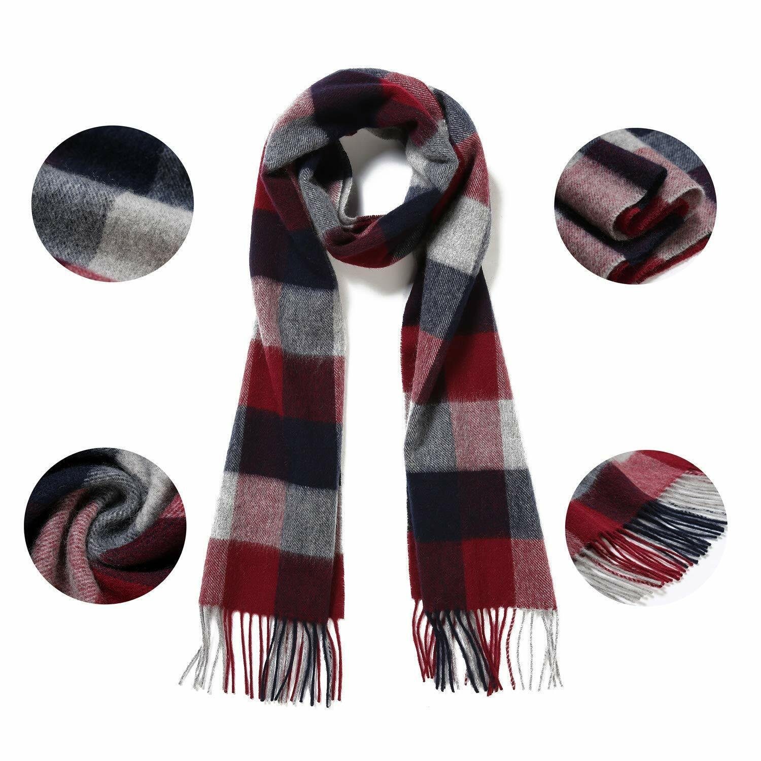 Wollschal Premium Merino-Wollschal-Tuch in Geschenkbox - Unisex 30x180cm