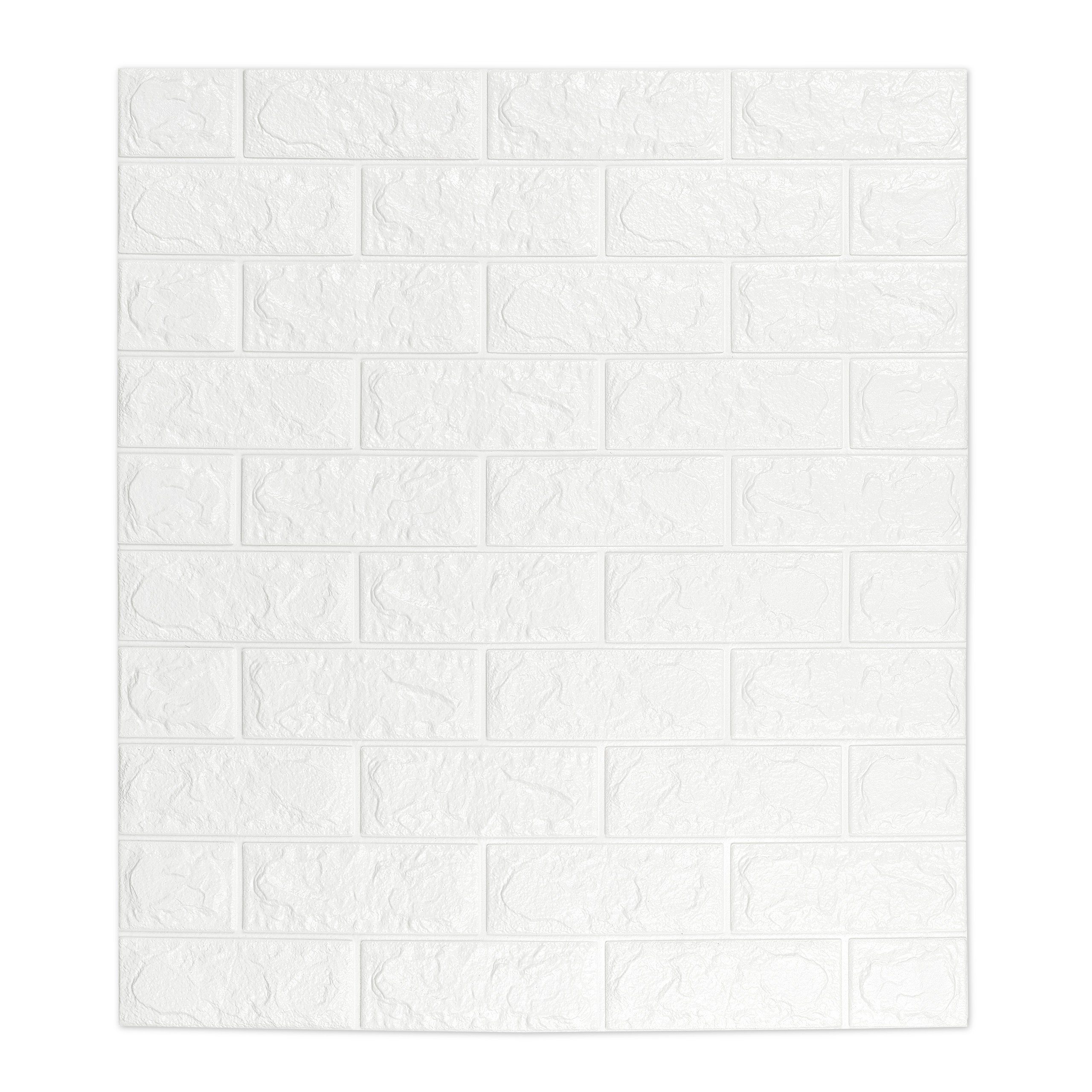 Weiß, selbstklebend Wandpaneel im 5er-Pack Wandpaneele relaxdays Set,
