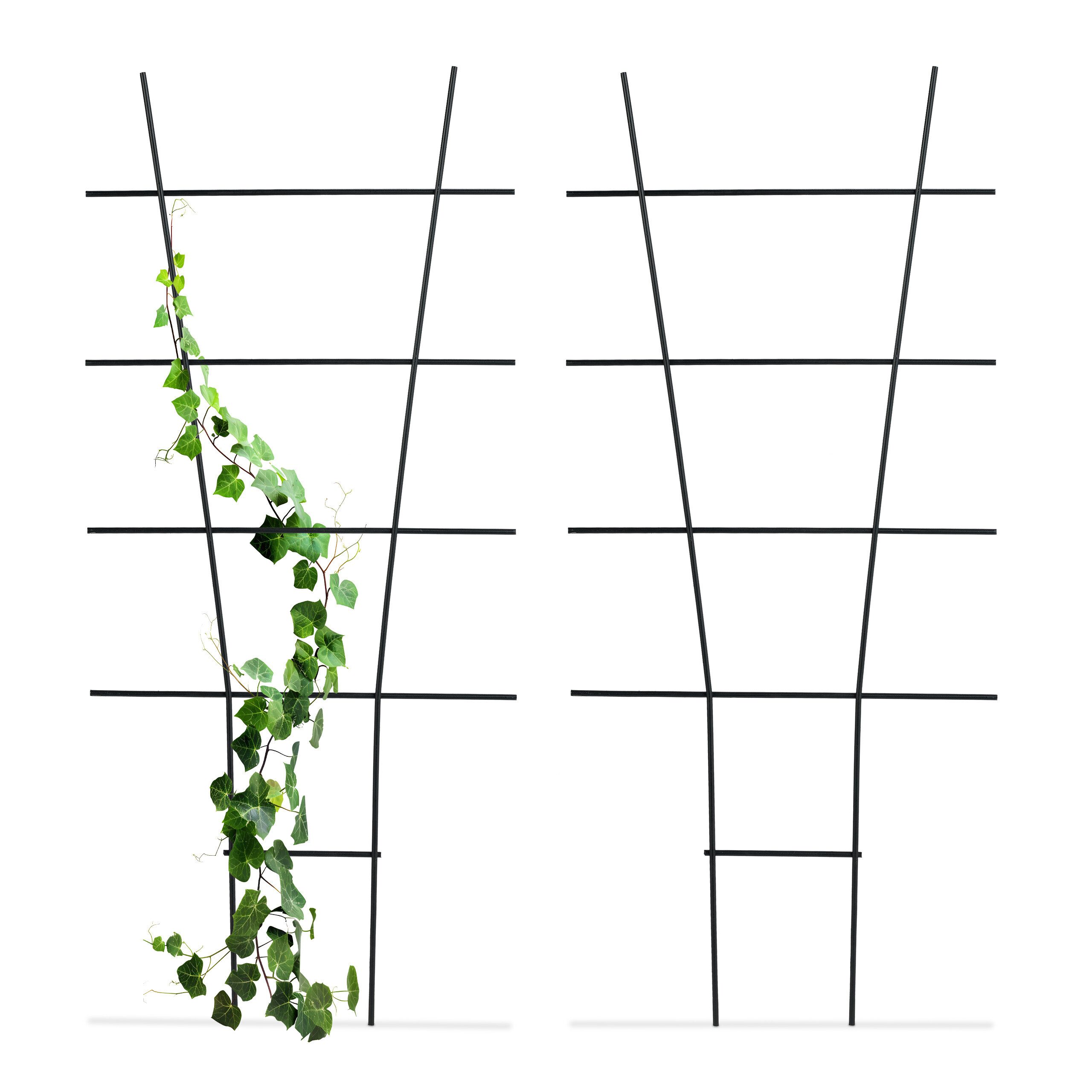 relaxdays Rankhilfe Pflanzenstütze Set aus Metall, 2 St., 2er Pack