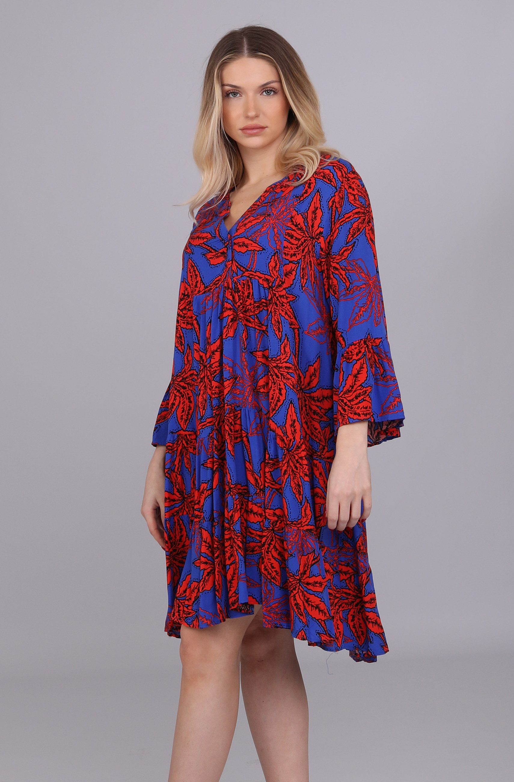 YC Fashion & Style Tunikakleid "Charmante Blütenpracht Tunika – Eleganz trifft auf Komfort" Alloverdruck