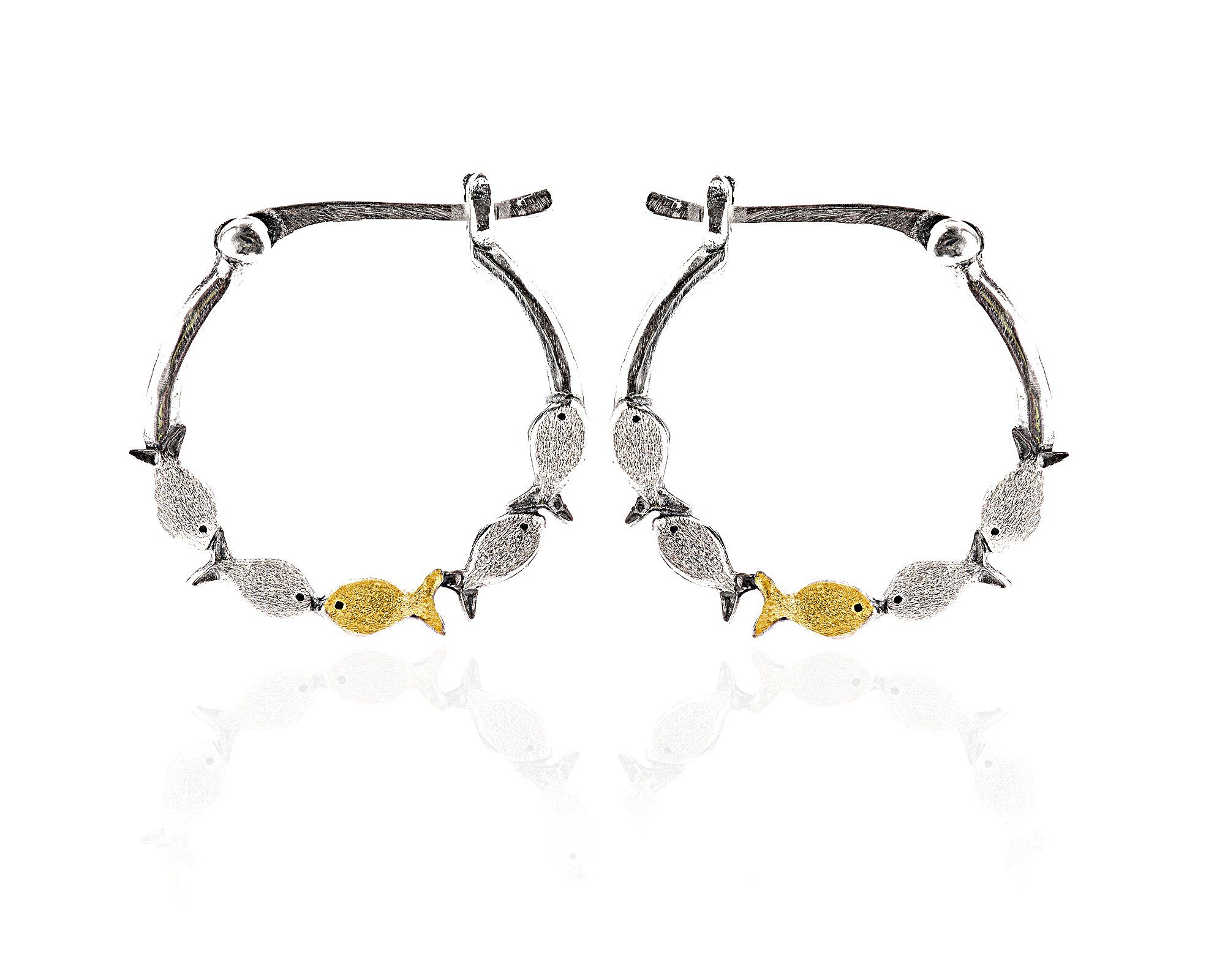 Villa Sorgenfrei Schmuckmanufaktur Ohrring-Set 925 Sterling Silber Creolen Gegen den Strom. € 48,90, (€ 48,90 pro 1 Paar).