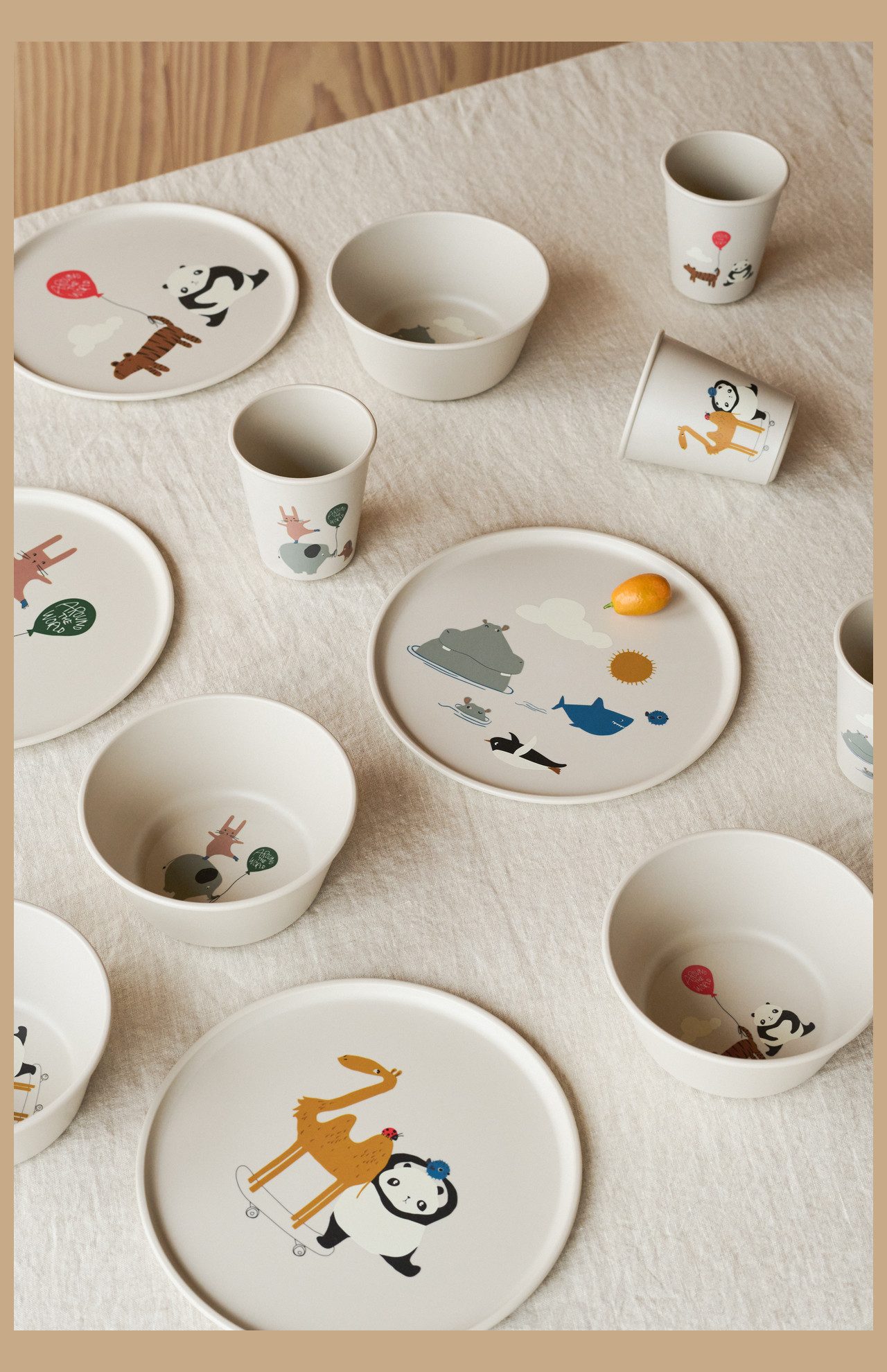 Liewood Kindergeschirr-Set Schalen im 6er Pack, 6 Personen, leicht und bruchsicher